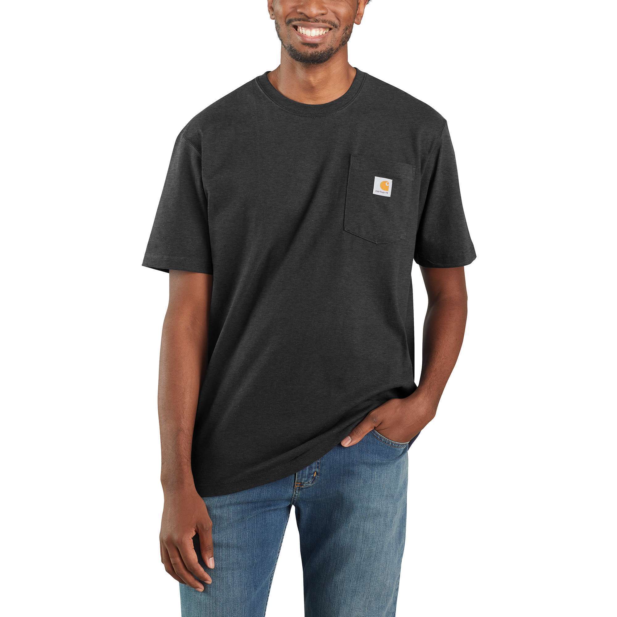 Carhartt, Men's Loose Fit Heavyweight SS Pocket T-Shirt, Size 2XL