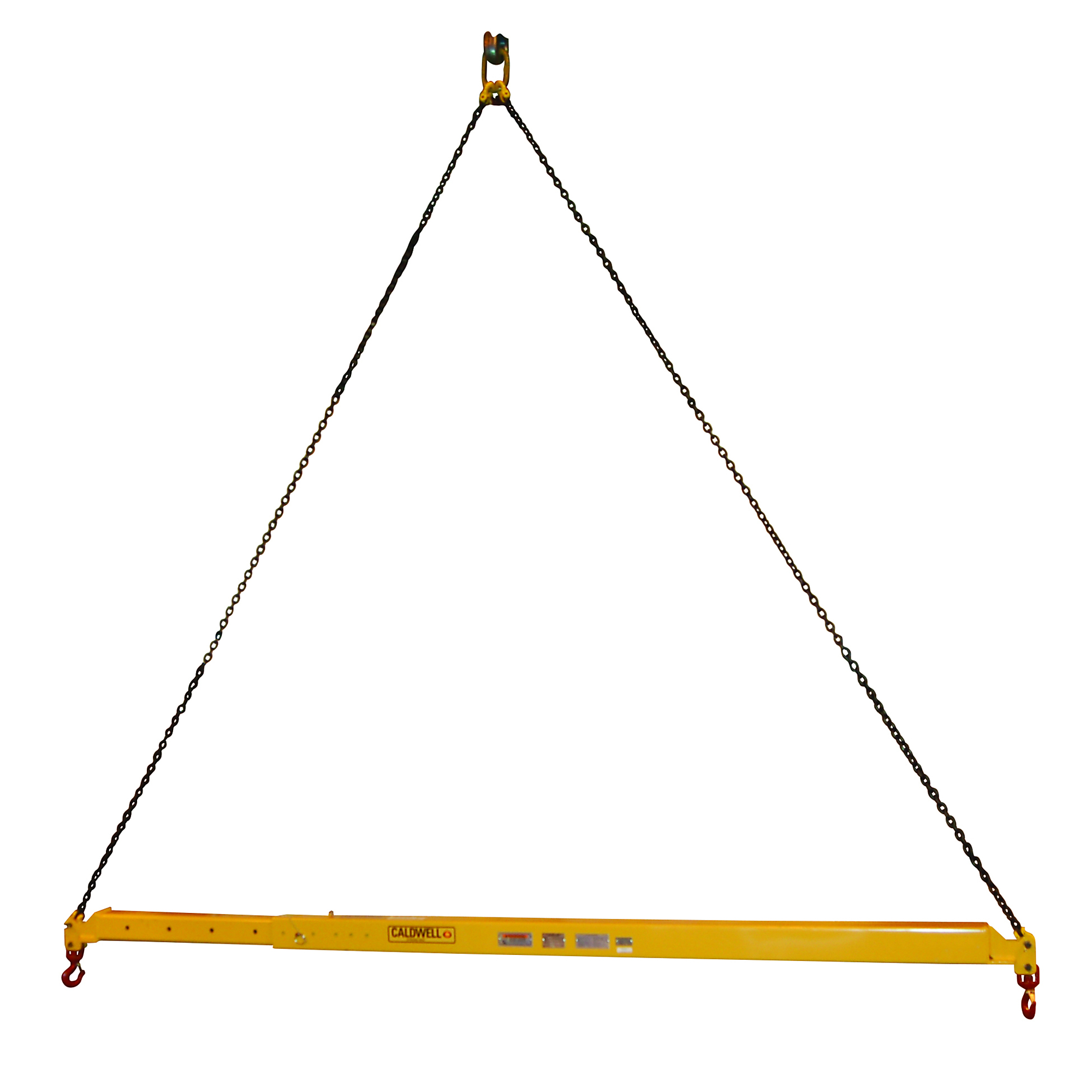 Caldwell, Adjustable Spreader Beam, Capacity 4000 lb, Minimum Spread 96 in, Maximum Spread 168 in, Model# 32C-2-8/14