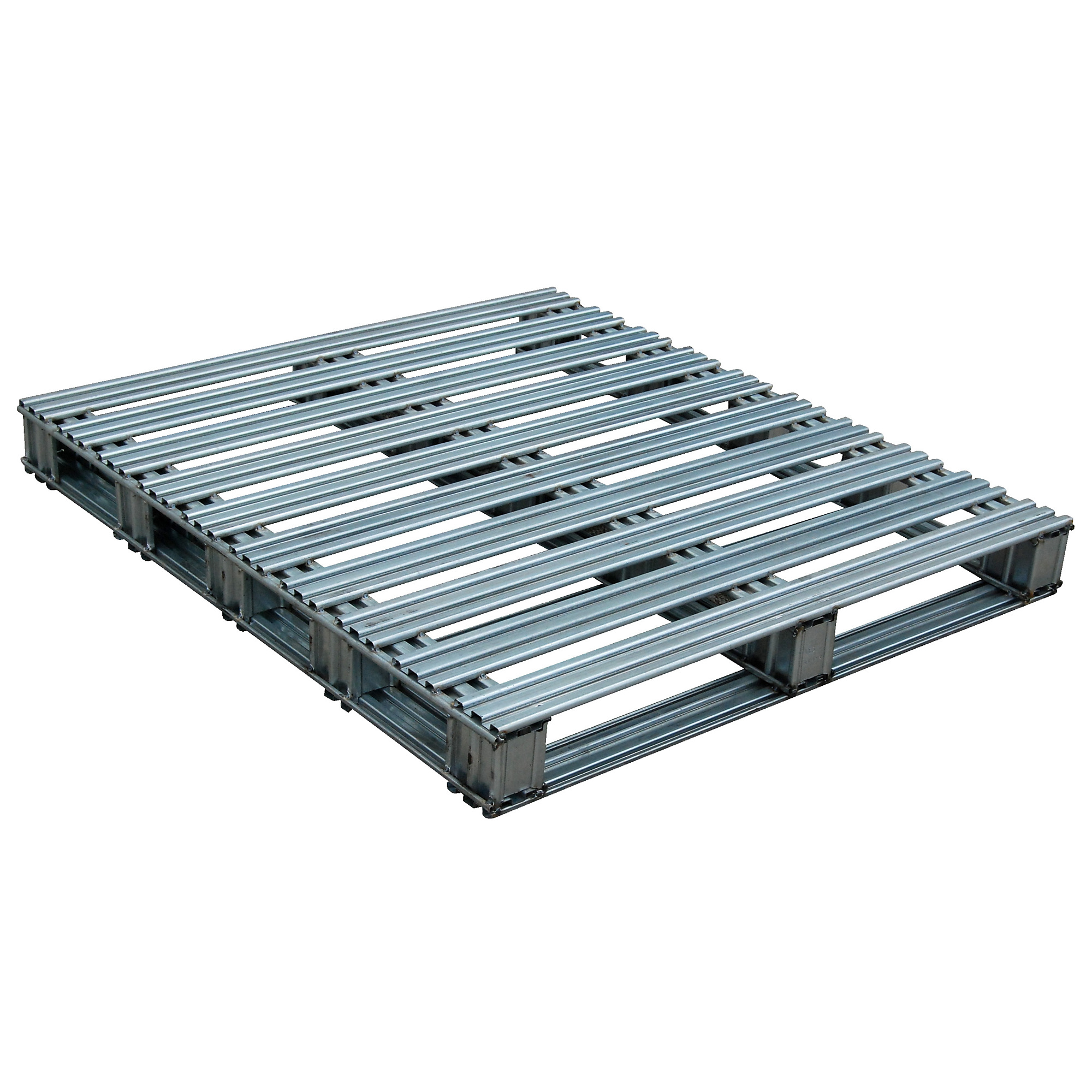 Vestil Galvanized Steel Pallet - 48in. x 42in. x 4.75in., 8000-lb. Capacity, 2-Way Entry, Model# SPL-4248