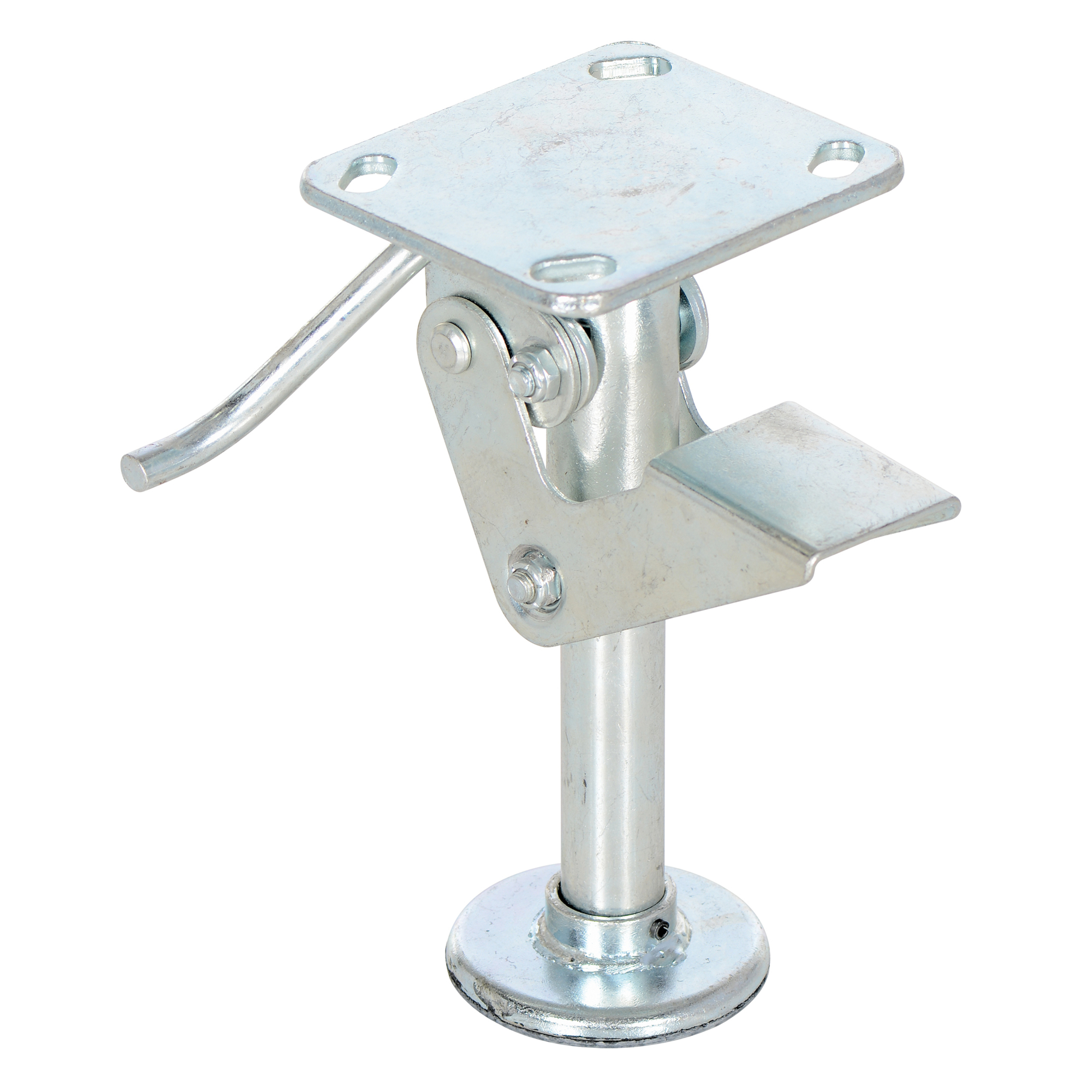 Vestil Economical Floor Lock - 8.625in. Retracted Height, 9.813in. Extended Height, Zinc Plated, Model# FL-8