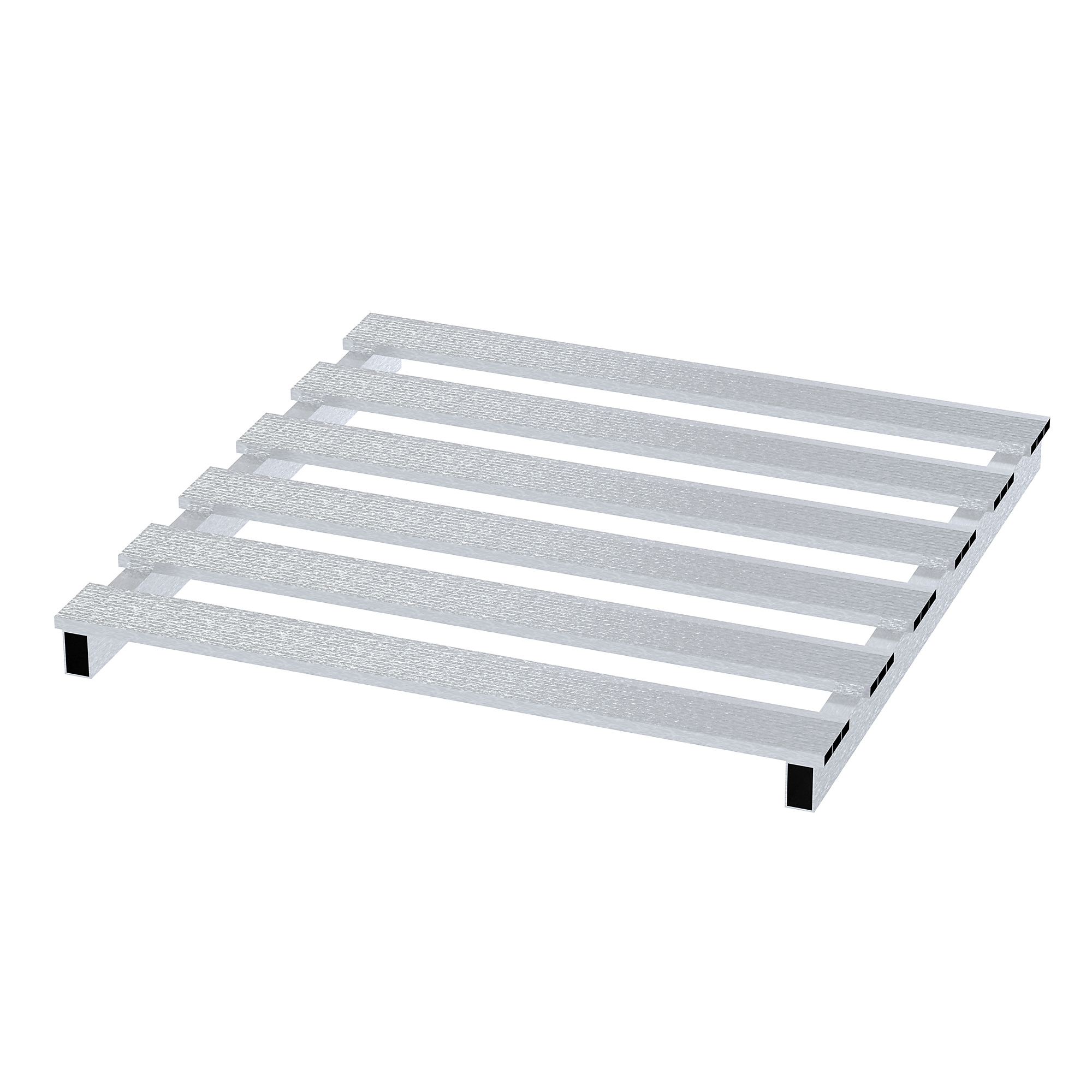 Vestil Aluminum Skid - 48in. x 48in., 4000-Lb. Capacity, Open Bottom, Model# SKID-4848-A