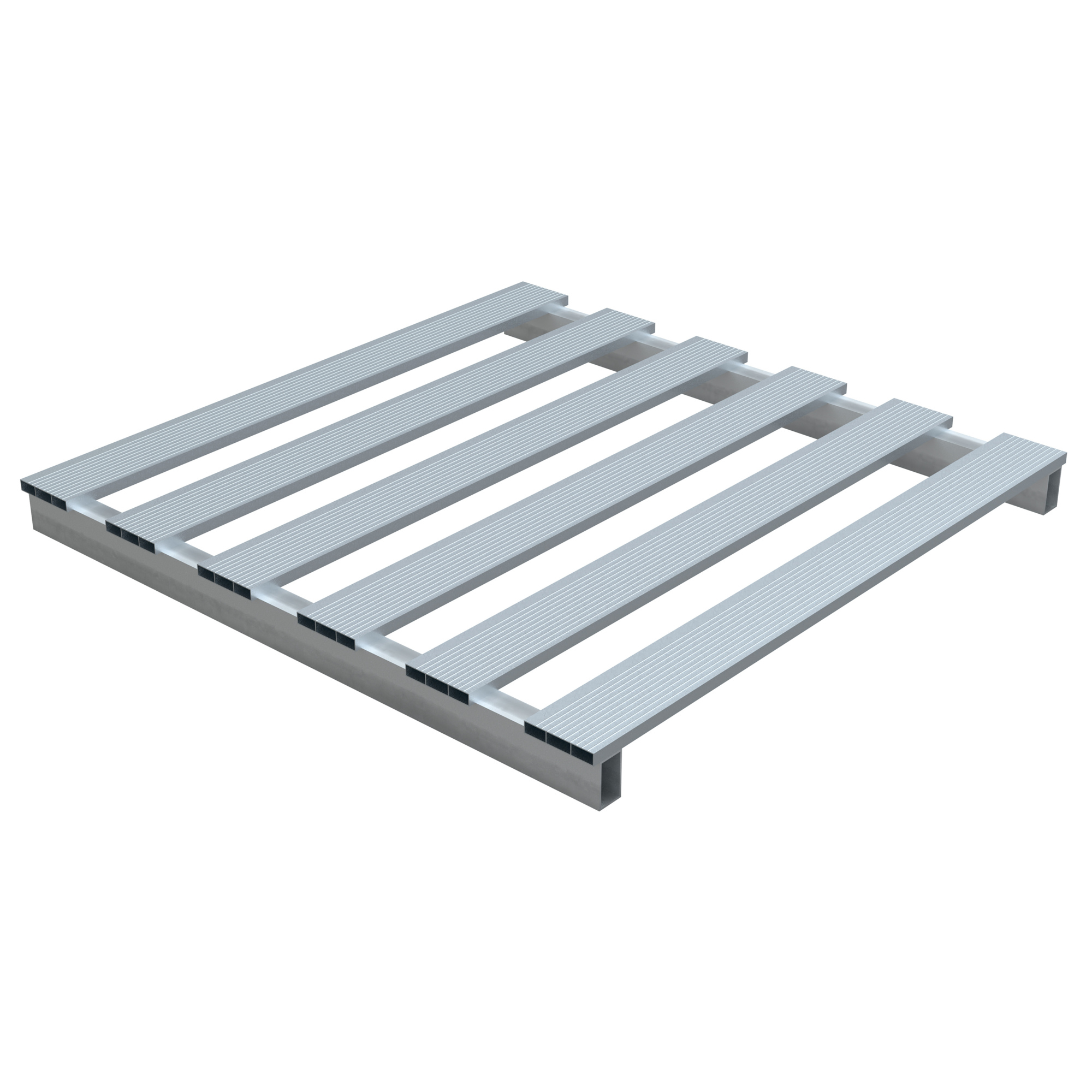 Vestil Aluminum Skid - 42in. x 48in., 4000 Lb. Capacity, Open Bottom, Model# SKID-4248-A