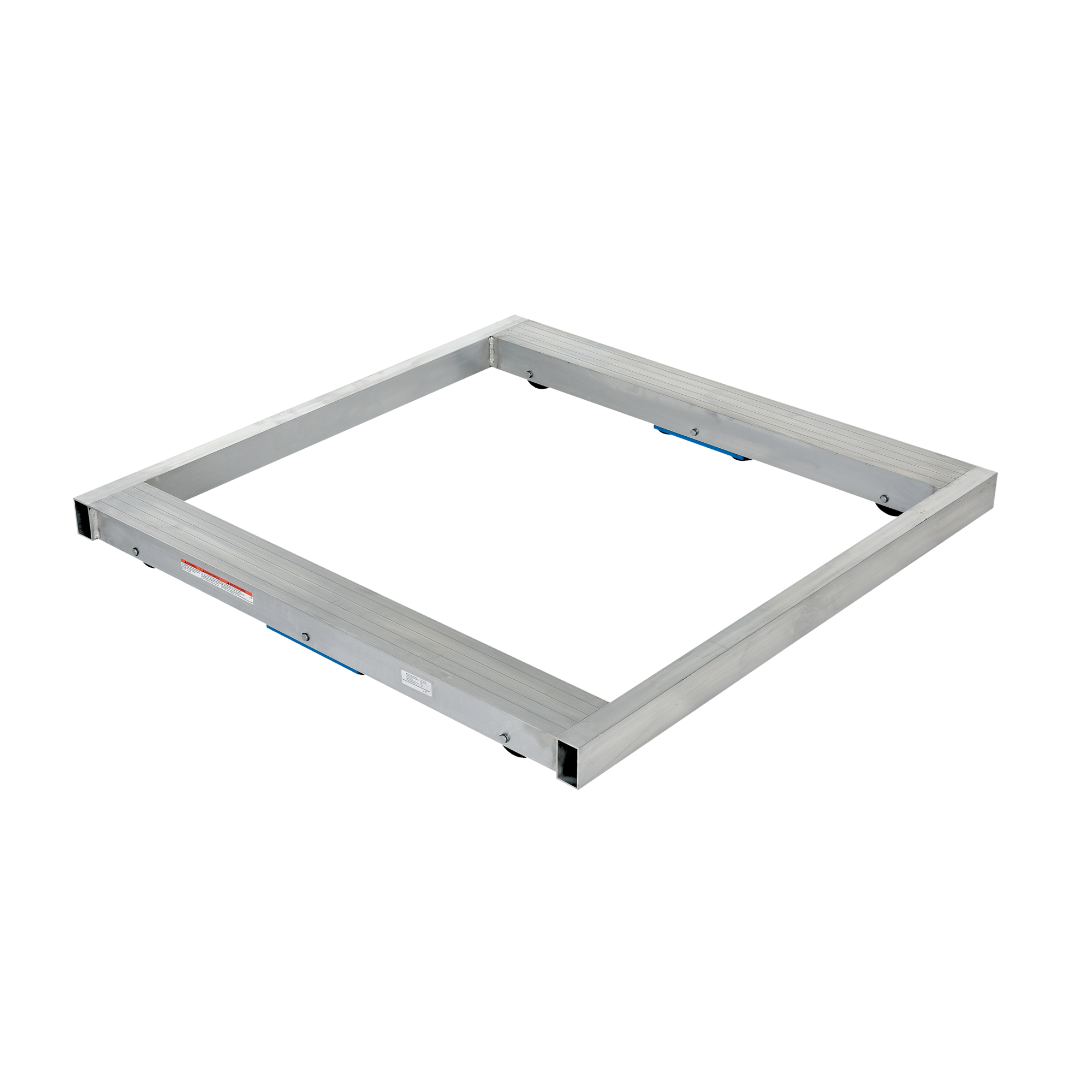 Vestil Roller Pallet Dolly - 48in. x 48in., Aluminum, 6000lb. Capacity, Heavy-Duty Rollers, Model# DOL-4848-8NT