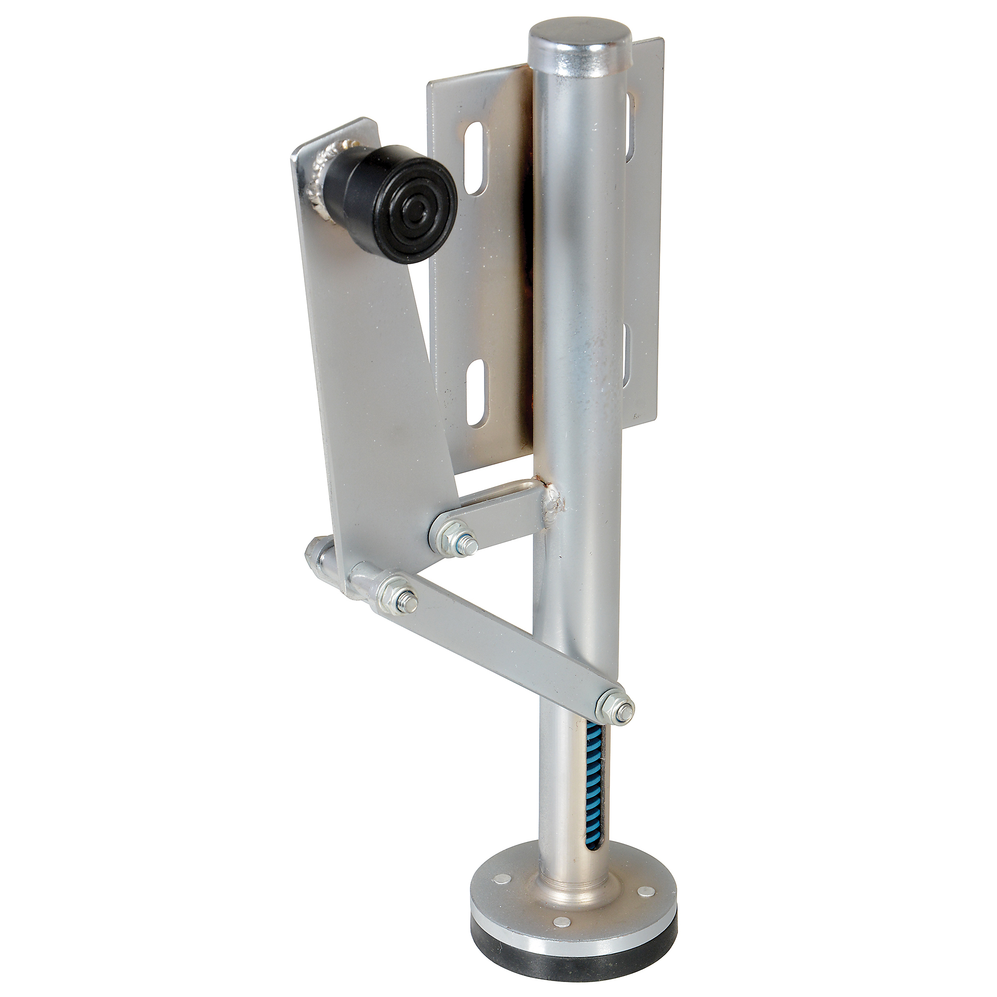 Vestil Steel Floor Lock - Right Side Mount, 15in. Retracted Height, 18in. Extended Height, Silver, Model# FL-LK-SMR-R