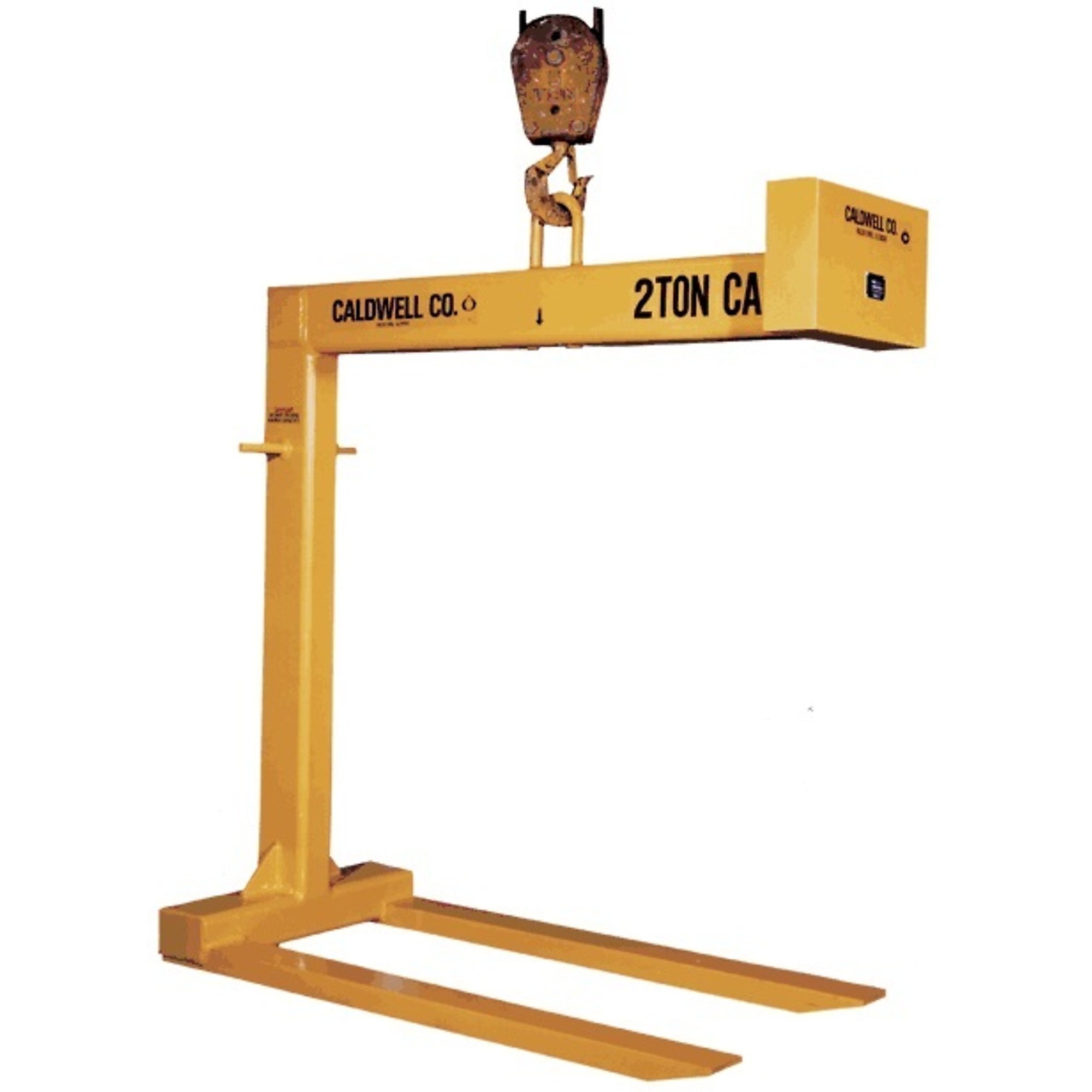 Caldwell, Fixed Forks Pallet Lifter, Capacity 4000 lb, Raised Height 59.5 in, Lowered Height 48 in, Model# 90-2-48