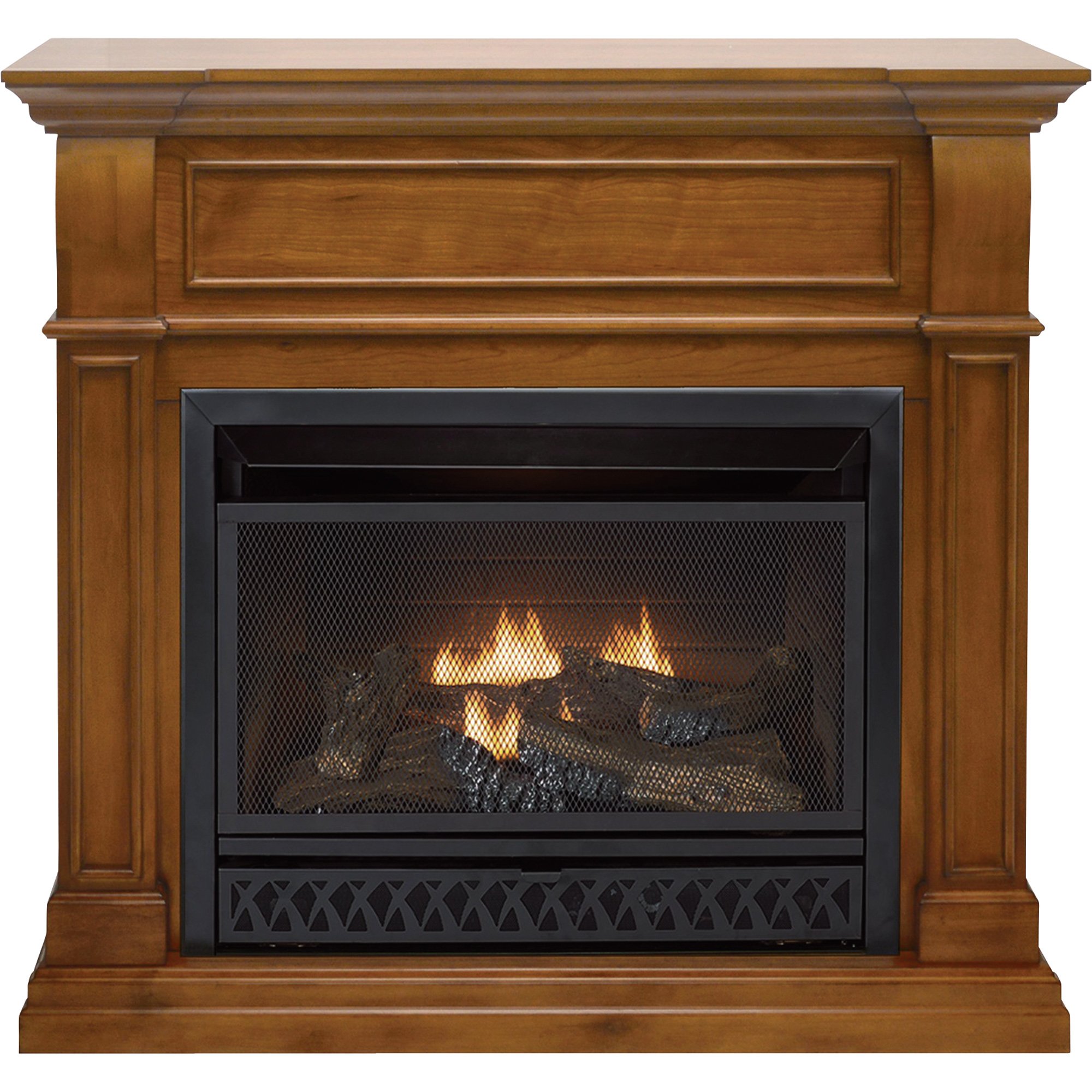 Please see replacement Item# 49215. ProCom Dual Fuel Vent-Free Fireplace —  26,000 BTU, Apple Spice Finish, Model# FBD28T-J-AS | Northern Tool