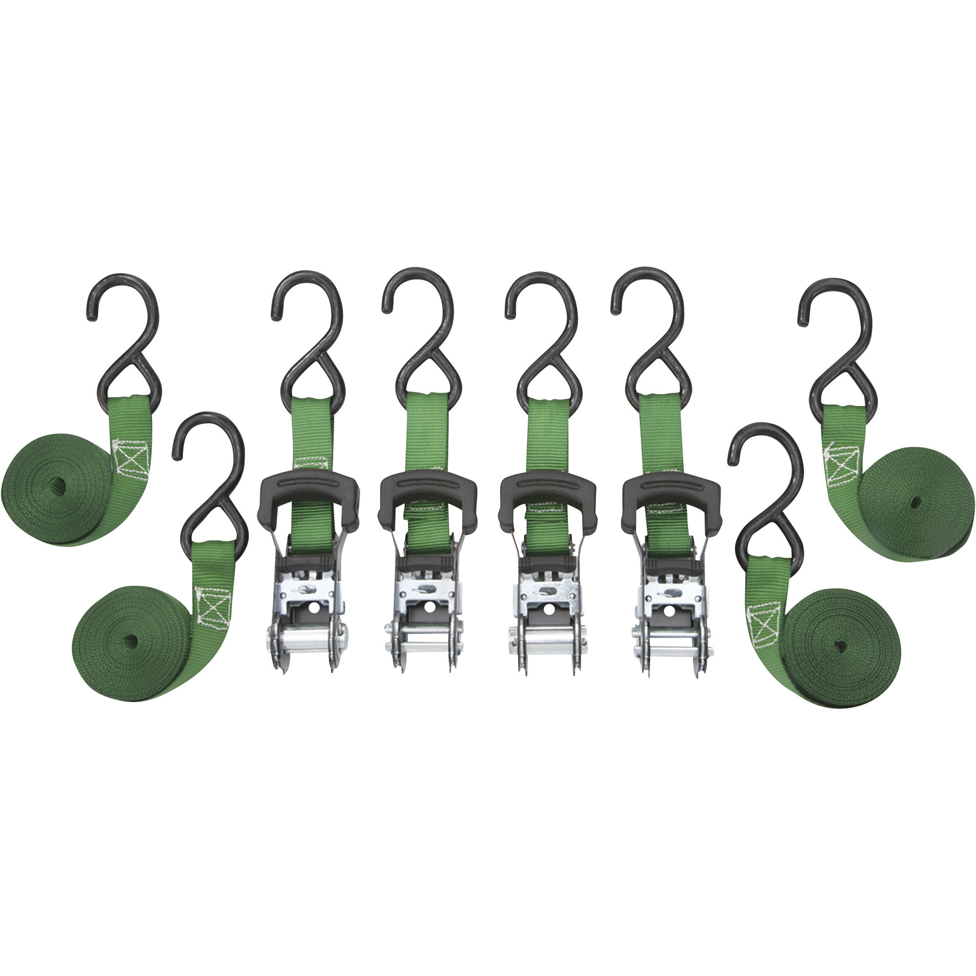SmartStraps 4-Pk. 14ft. Padded Ratchet Straps, 500-Lb. Working Load, 1500-Lb. Breaking Strength, Model# 156