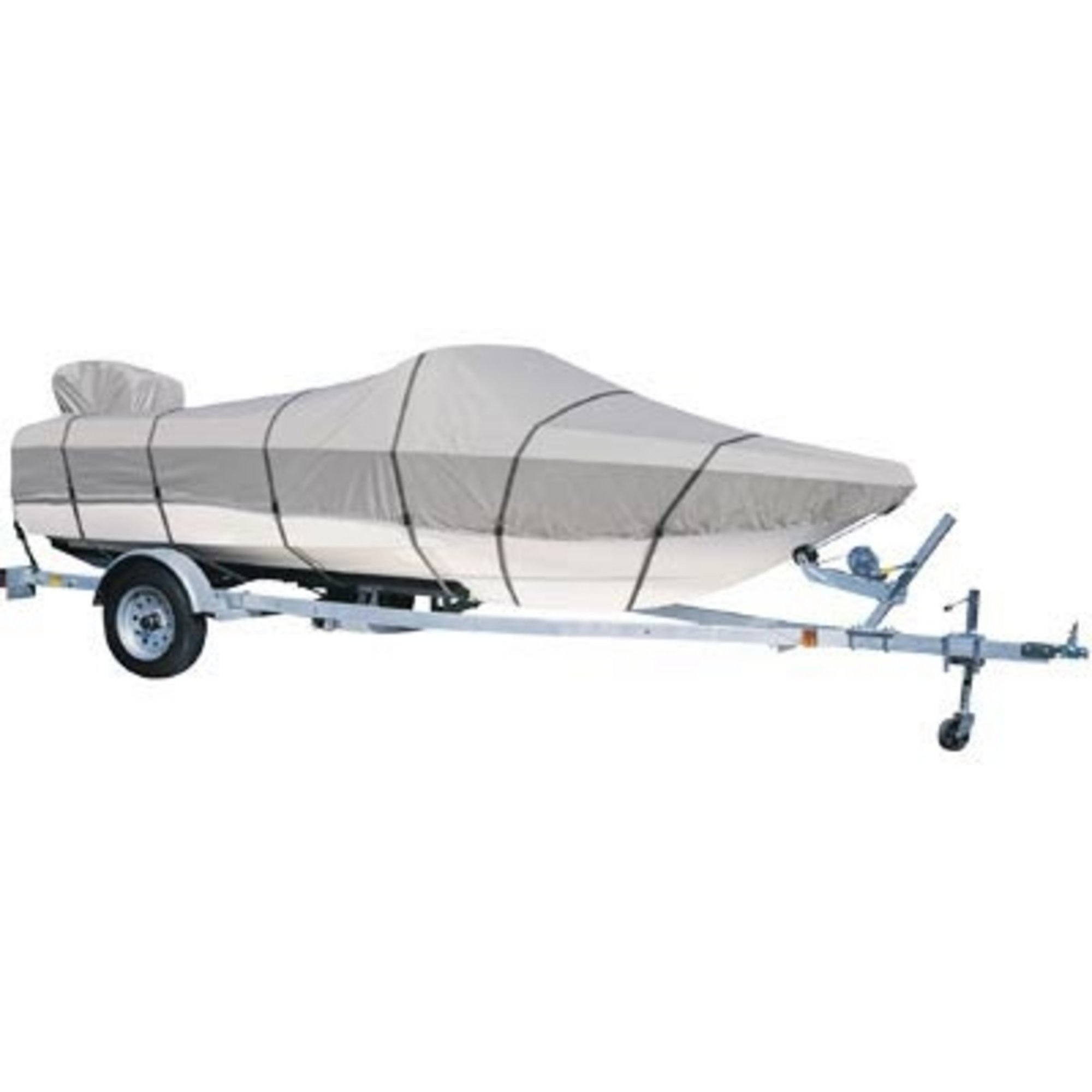 Stearns Premium Custom Fit Boat Cover for Bass and Walleye Fishing Boats —  17ft. length, 84in. beam, Model# 80153