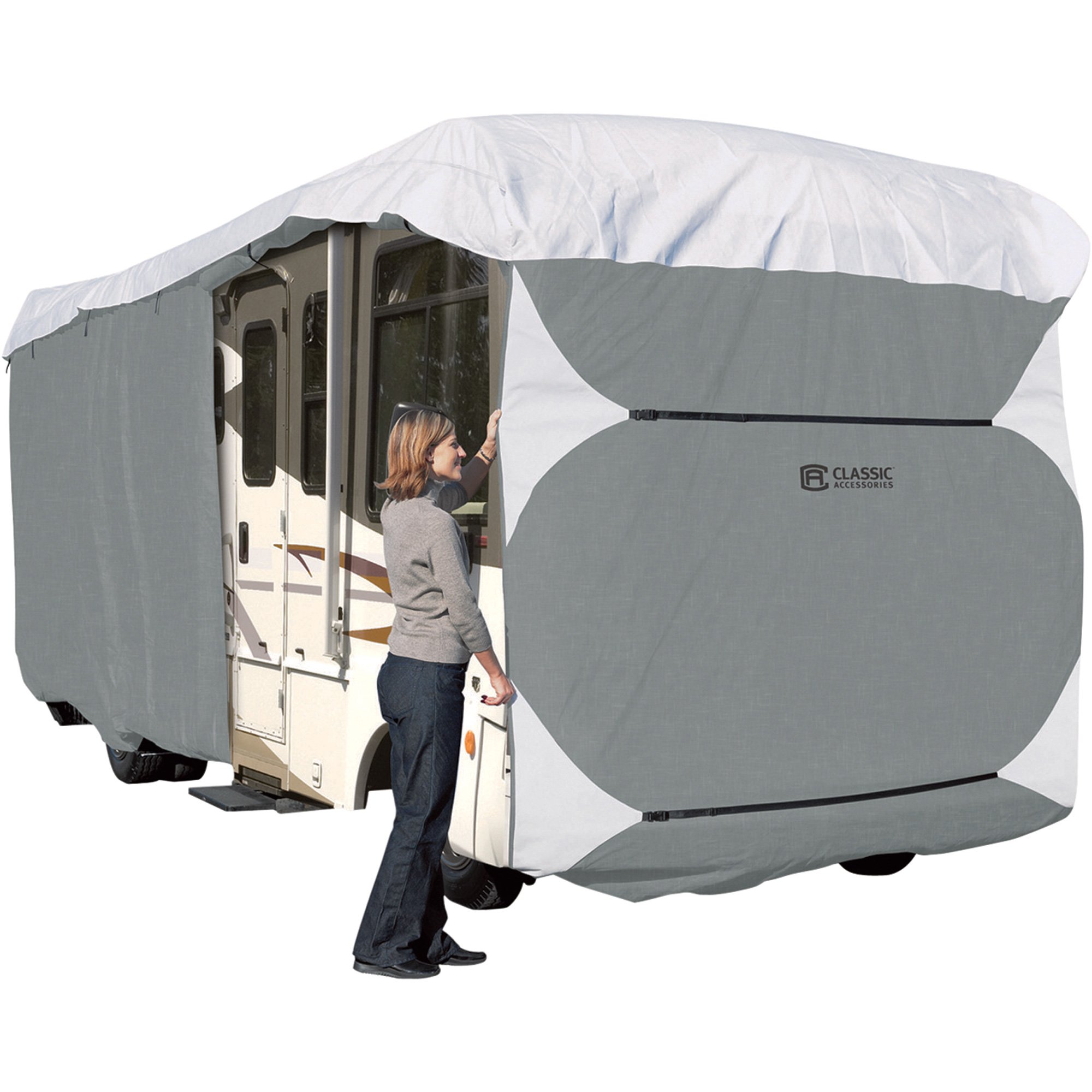 Classic Accessories OverDrive PolyPro Deluxe Class A RV Cover — Gray and  White, Fits x RVs, Model# 70663 Northern Tool