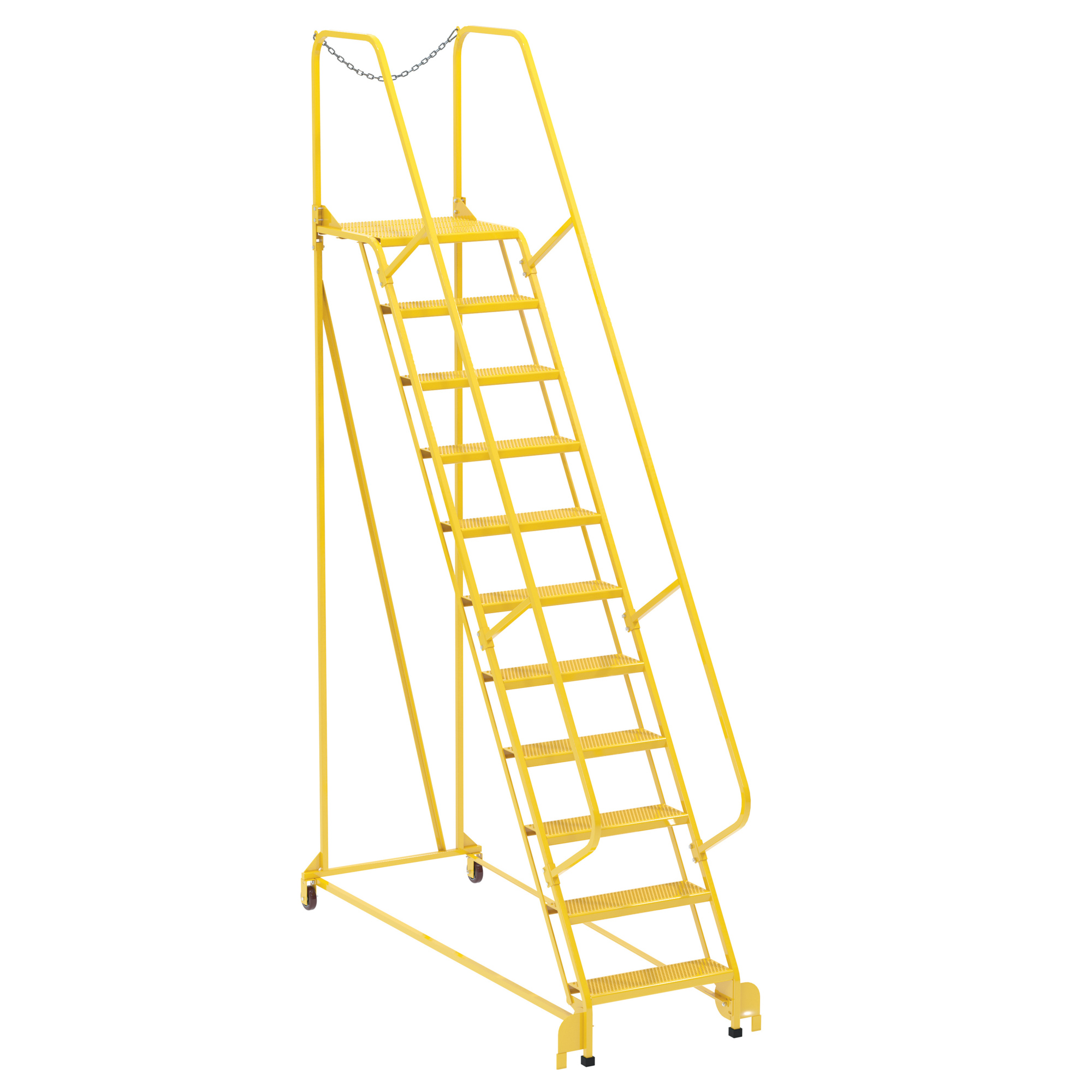 458 Ladder Vestil Steel Maintenance Ladder 58 Degree 11 Perforated 24 In. Step ...