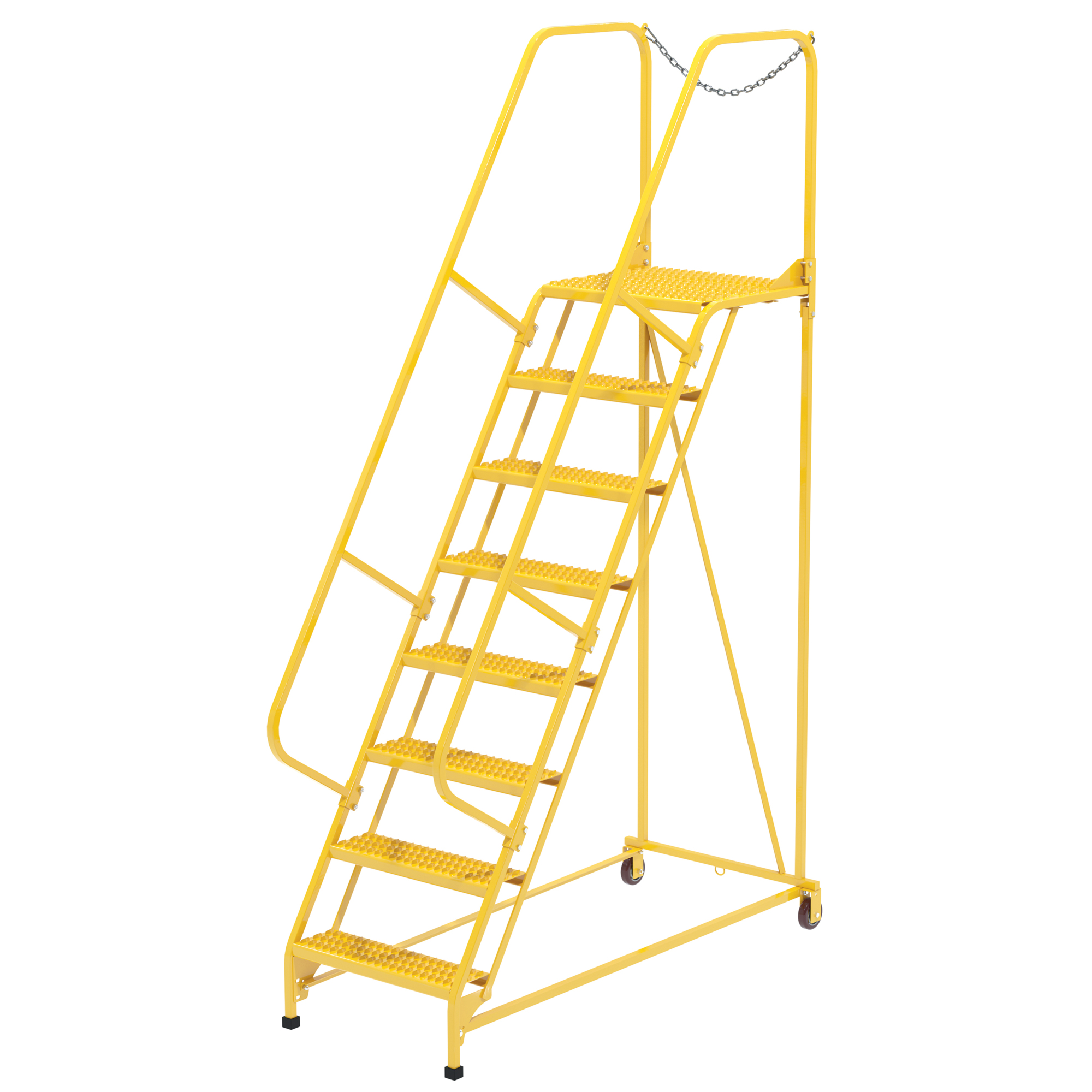 458 Ladder Vestil Steel Maintenance Ladder 58 Degree 8 Grip Strut 24 In. Step ...