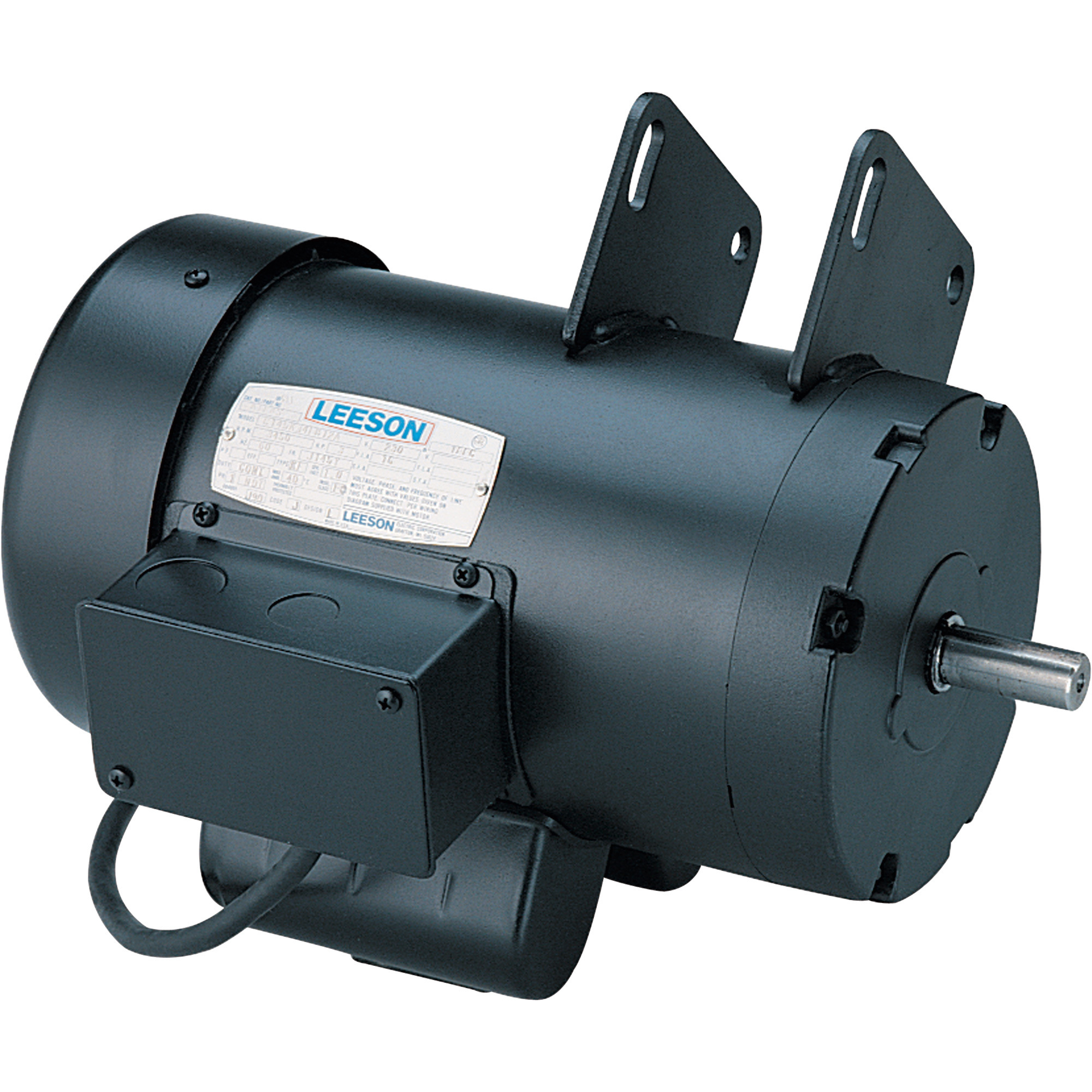 Leeson Contractor Power Saw Electric Motor, 2 HP, 3,600 RPM, 115/230 Volts, Single Phase, Model# 120997
