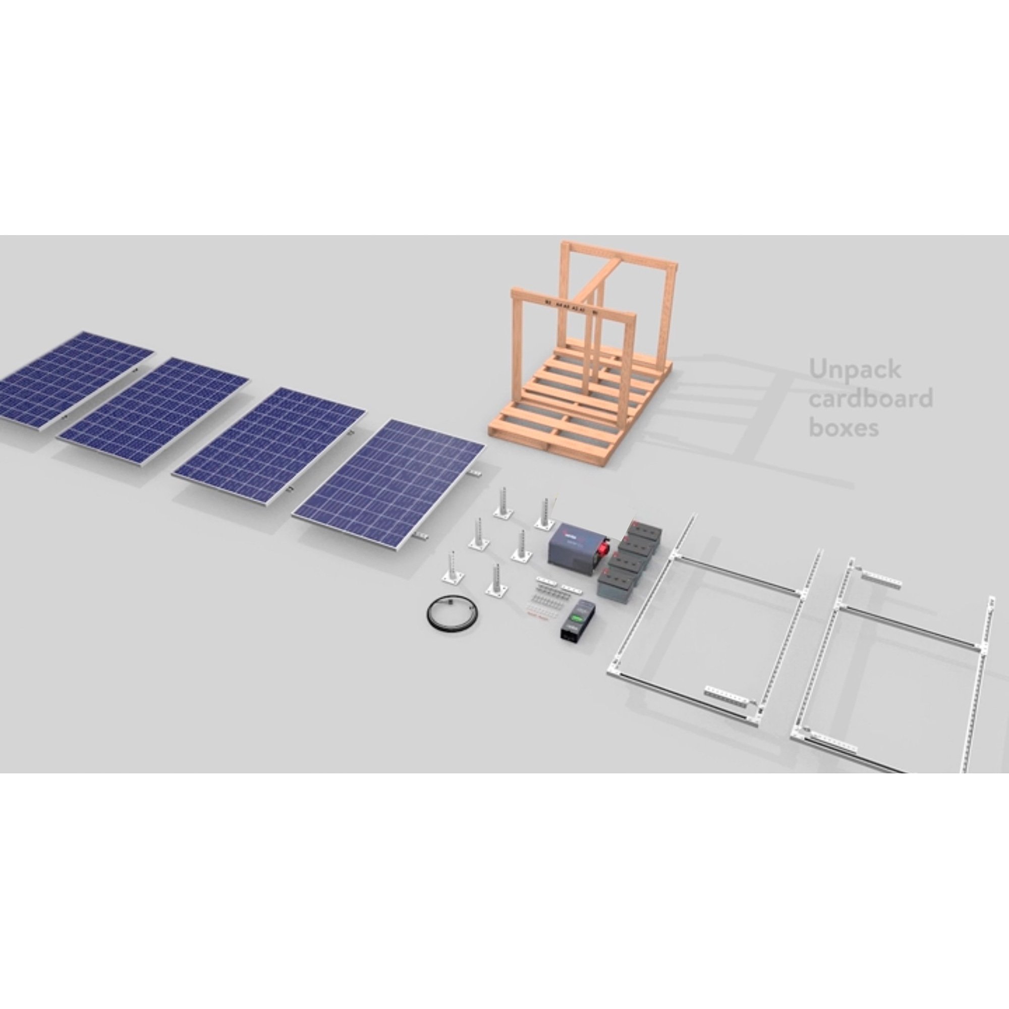 Plug & Play solar module KTPAP12D 660Wp 2 solar panels