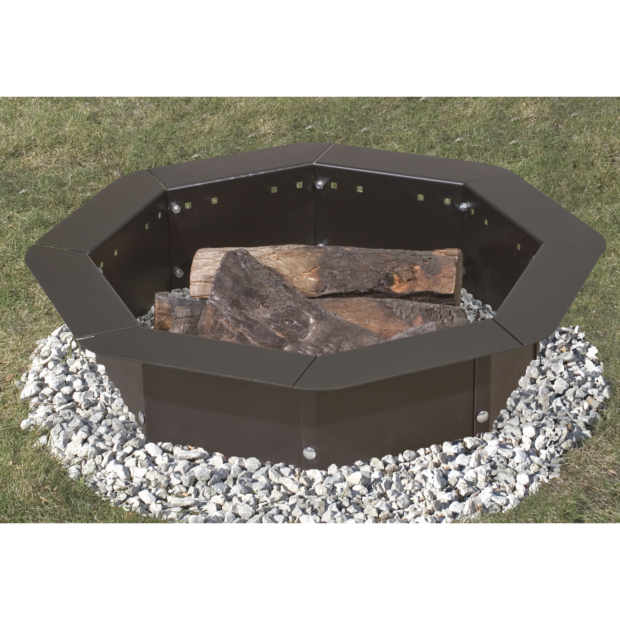 Pilot Rock Octa-Ring Steel Campfire Ring, 37in. Dia., Model# IO-30/8