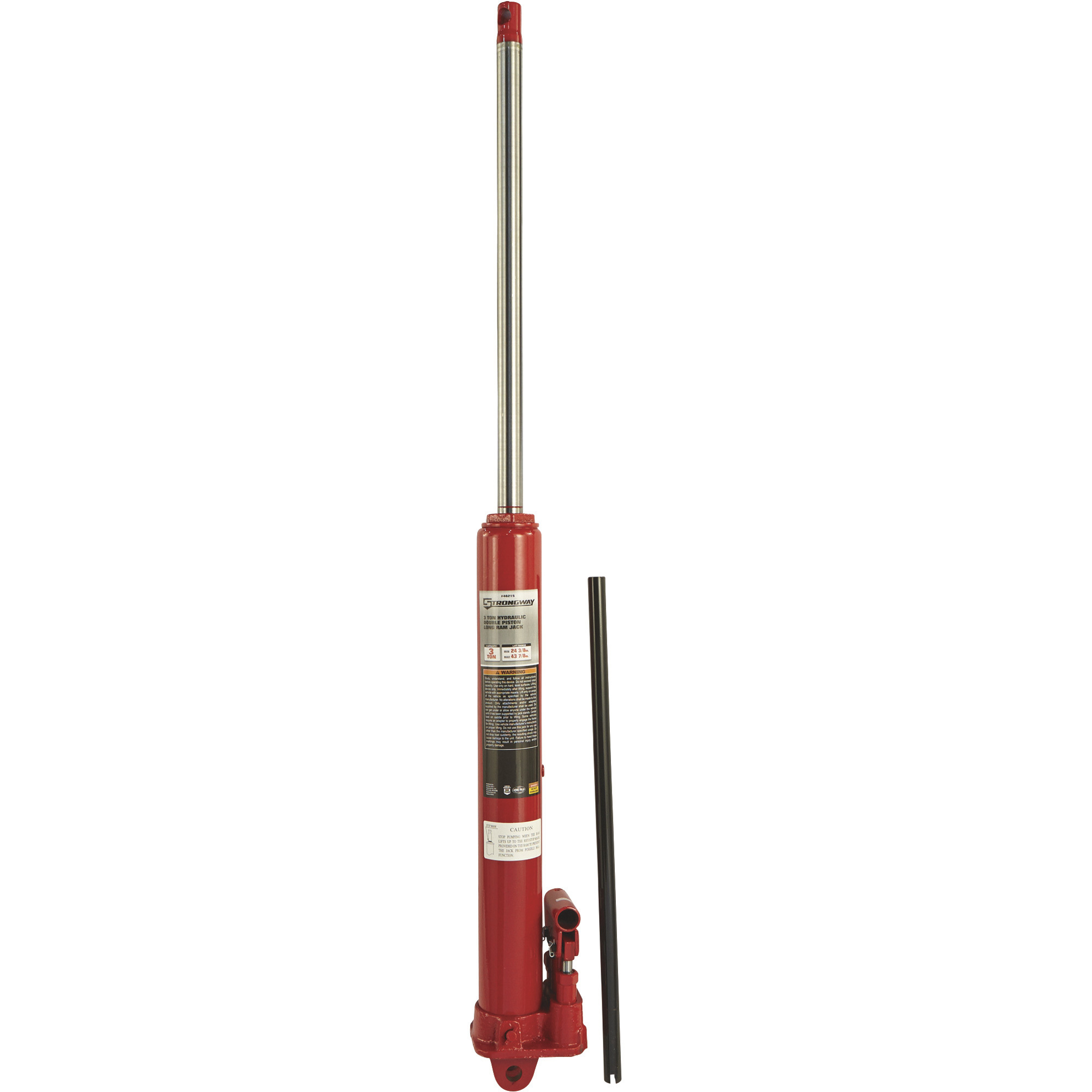 Strongway 3-Ton Long Ram Hydraulic Jack — Double Pump, Clevis Base  Northern Tool