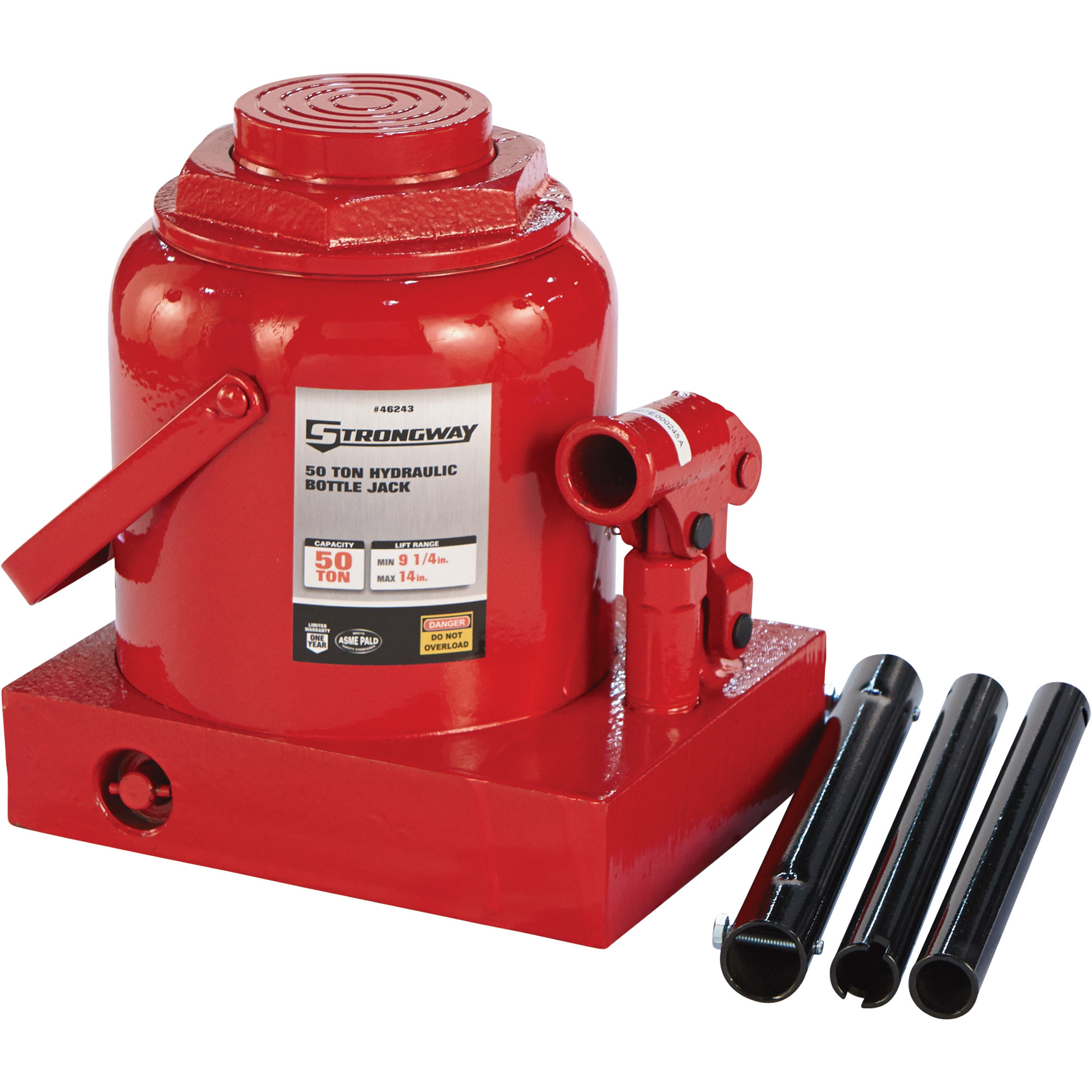 Strongway 50-Ton Hydraulic Bottle Jack Northern Tool