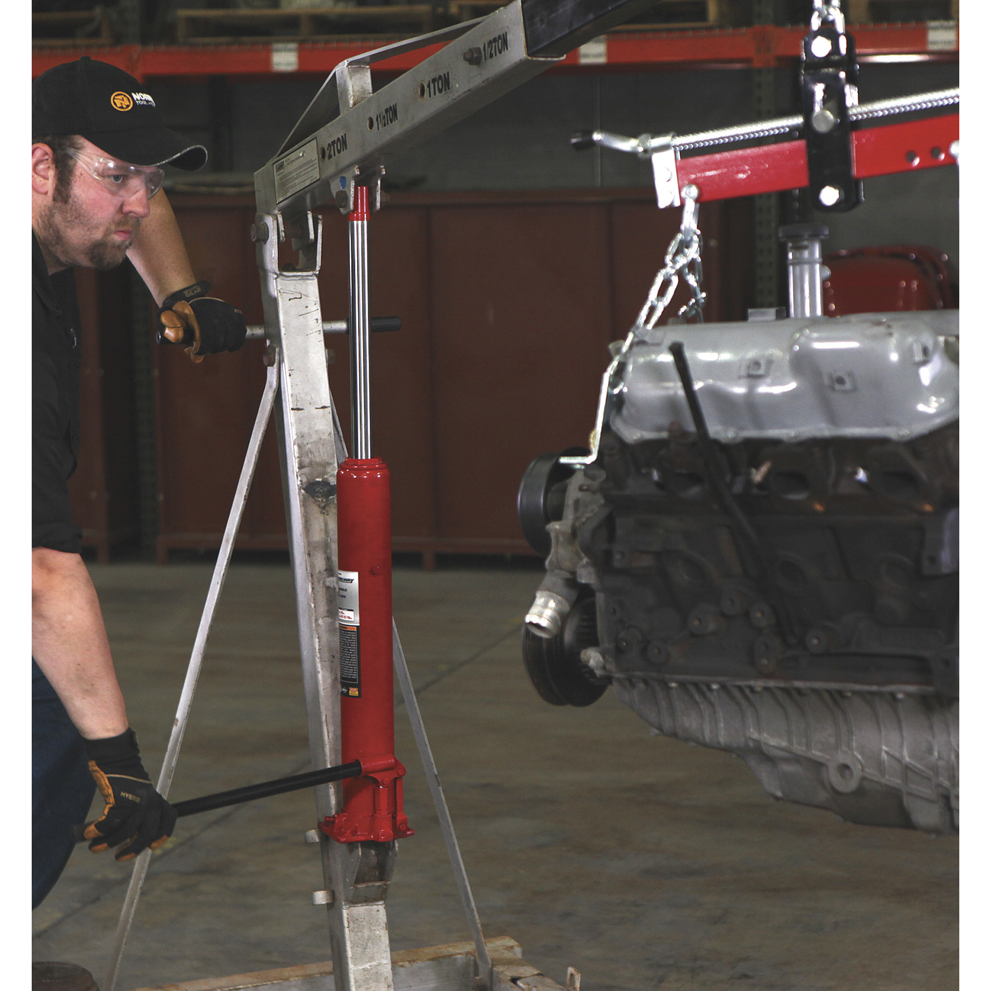Strongway 8-Ton Long Ram Hydraulic Jack — Single Piston, Flat Base  Northern Tool