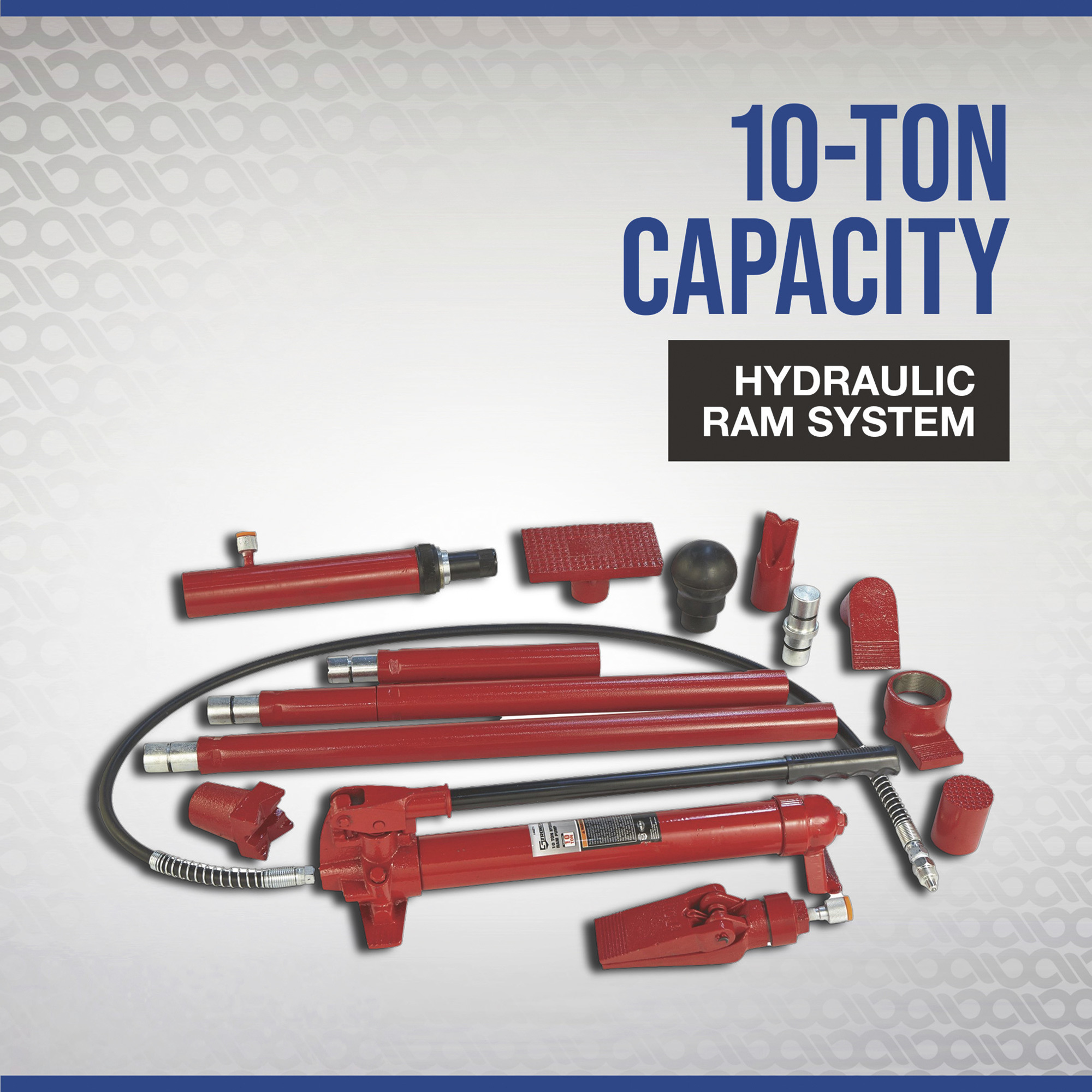 Strongway Hydraulic Portable Ram Kit — 10Ton Capacity, 16 Pieces 840321718648 eBay