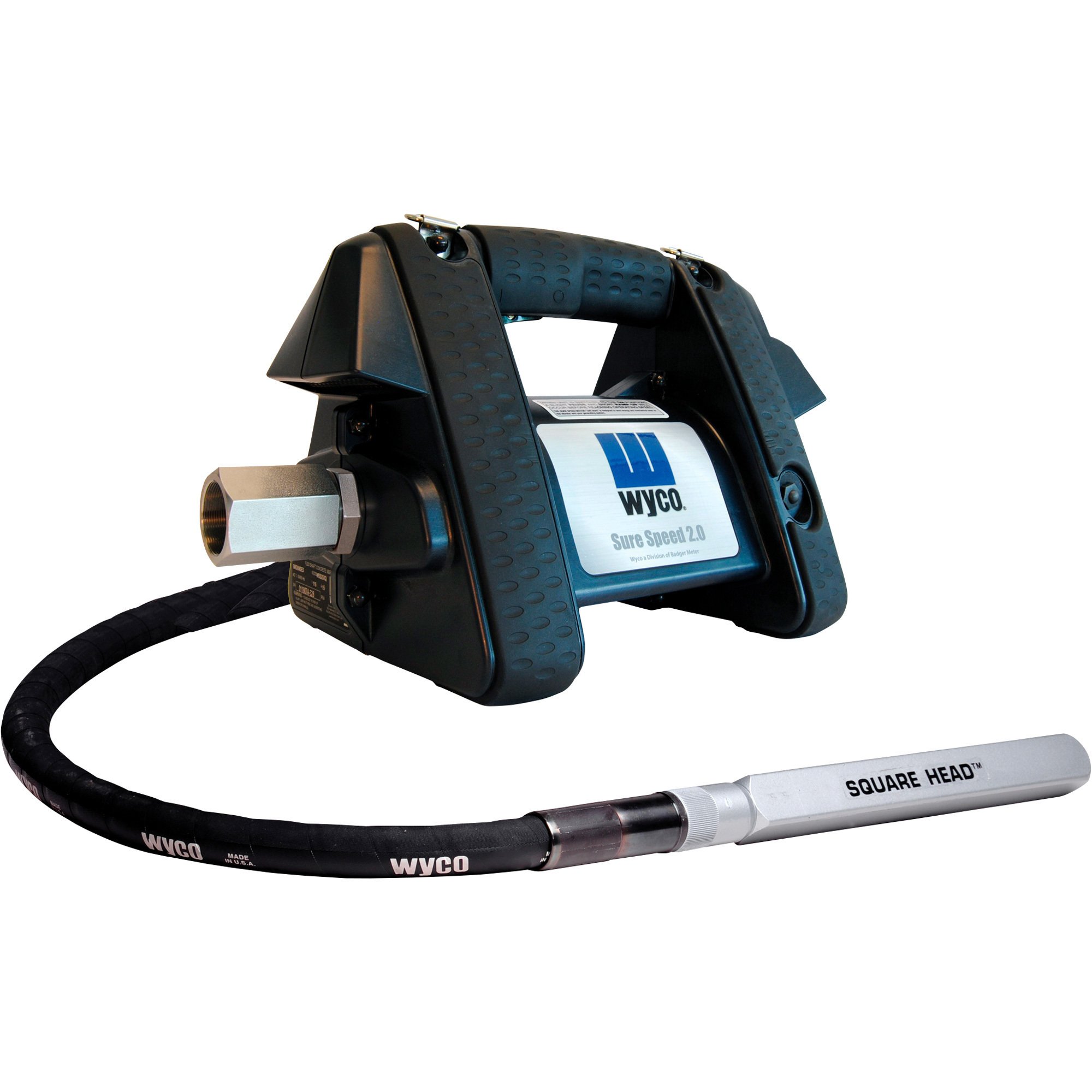 Wyco Sure Speed 3 HP Concrete Vibrator with Treaded Connection — 10ft