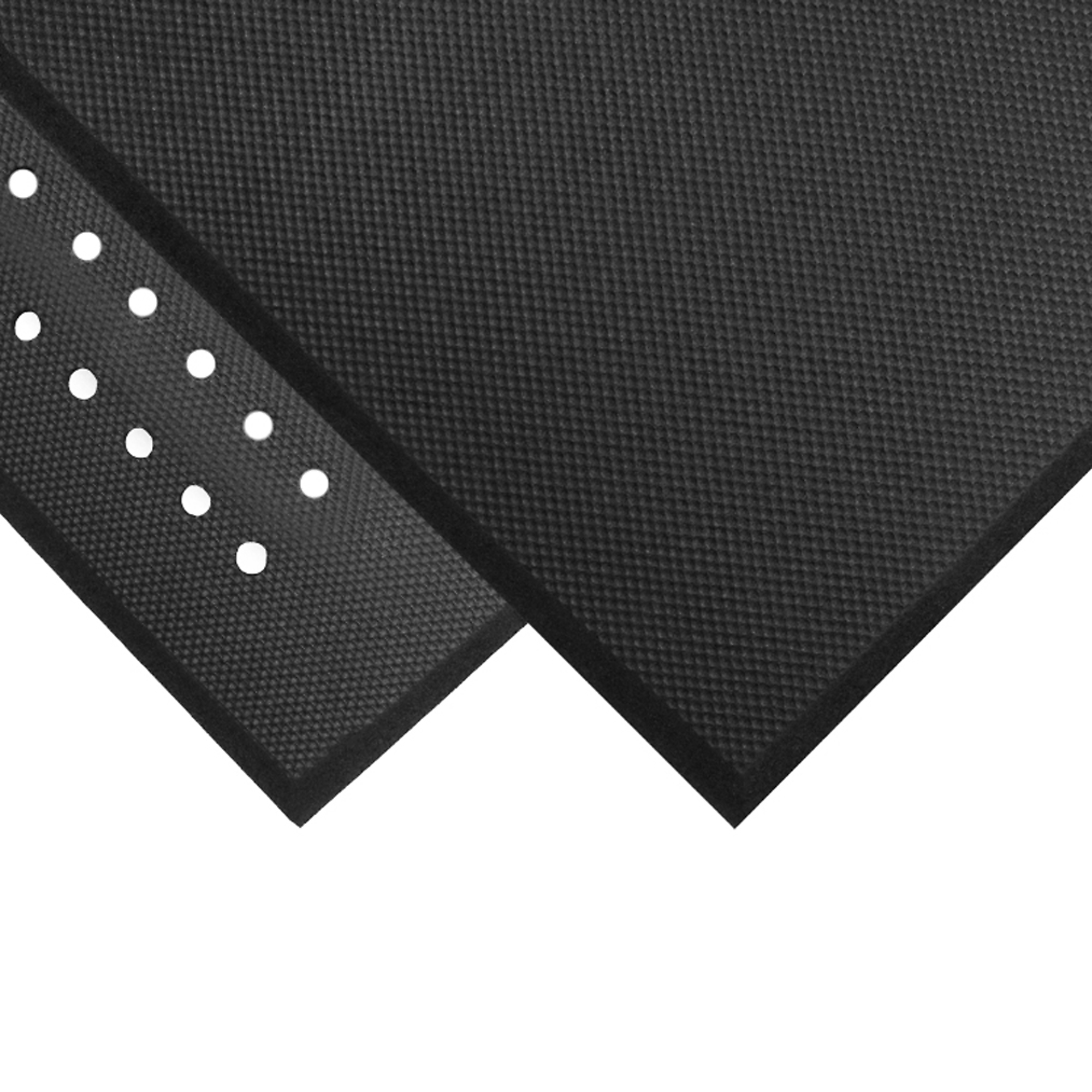 M+A Matting, Cushion Complete Anti-Fatigue Mat, Black 2' x 3', 5/8 Thickness, Model # 494023900