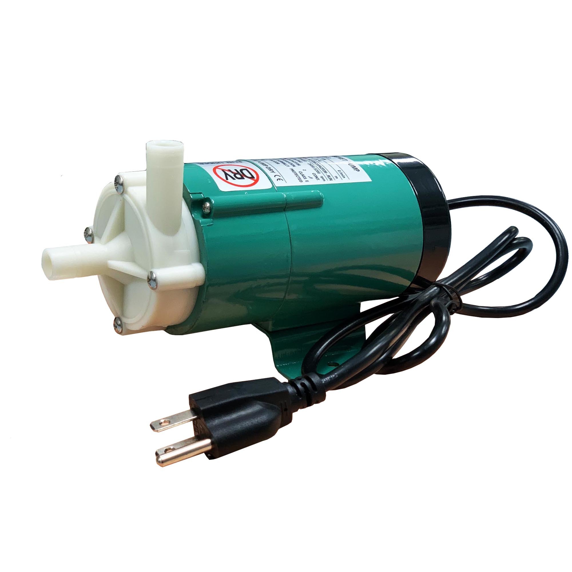 Gol Pumps Chemical Magnet Pump GMD1-15R, 10W, 115V, 126GPH, Max. Flow 254 GPH, Port Size 0.5 in, Volts 115, Model# GMD1-15R