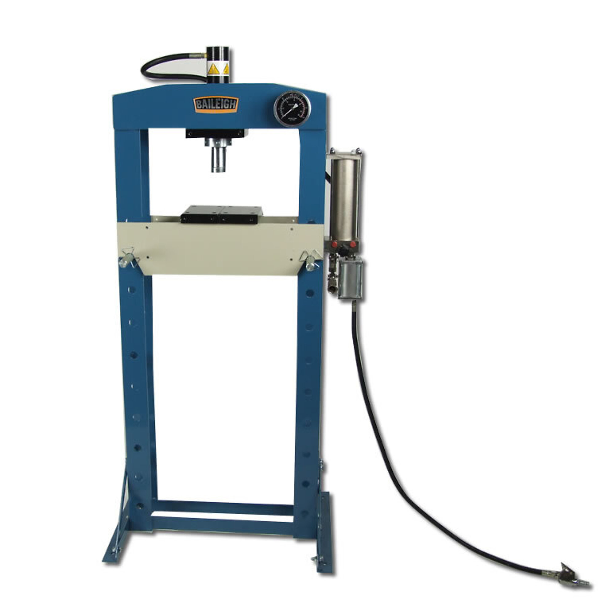 Baileigh 20T Air/Hand Operated H-Frame Press, Press Type Pneumatic, Max ...