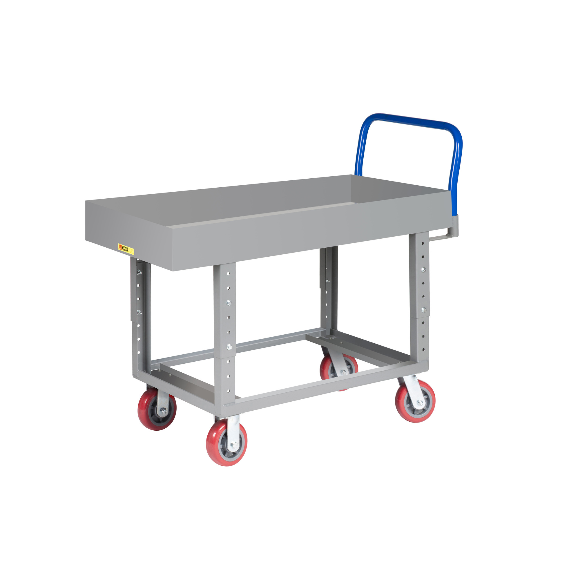 Little Giant Ergonomic Work Height Platform Truck Lipped Deck, Capacity 2,000 lb, Platform Width 24 in, Model# RNLX62460-6PYAH