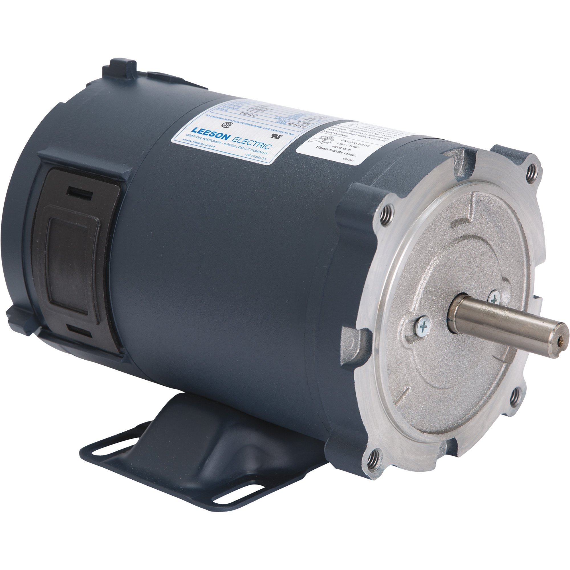 Leeson 24 Volt DC Electric Motor — 1/3 HP, 1,750 RPM, 13.5 Amps, Model# 108050.00