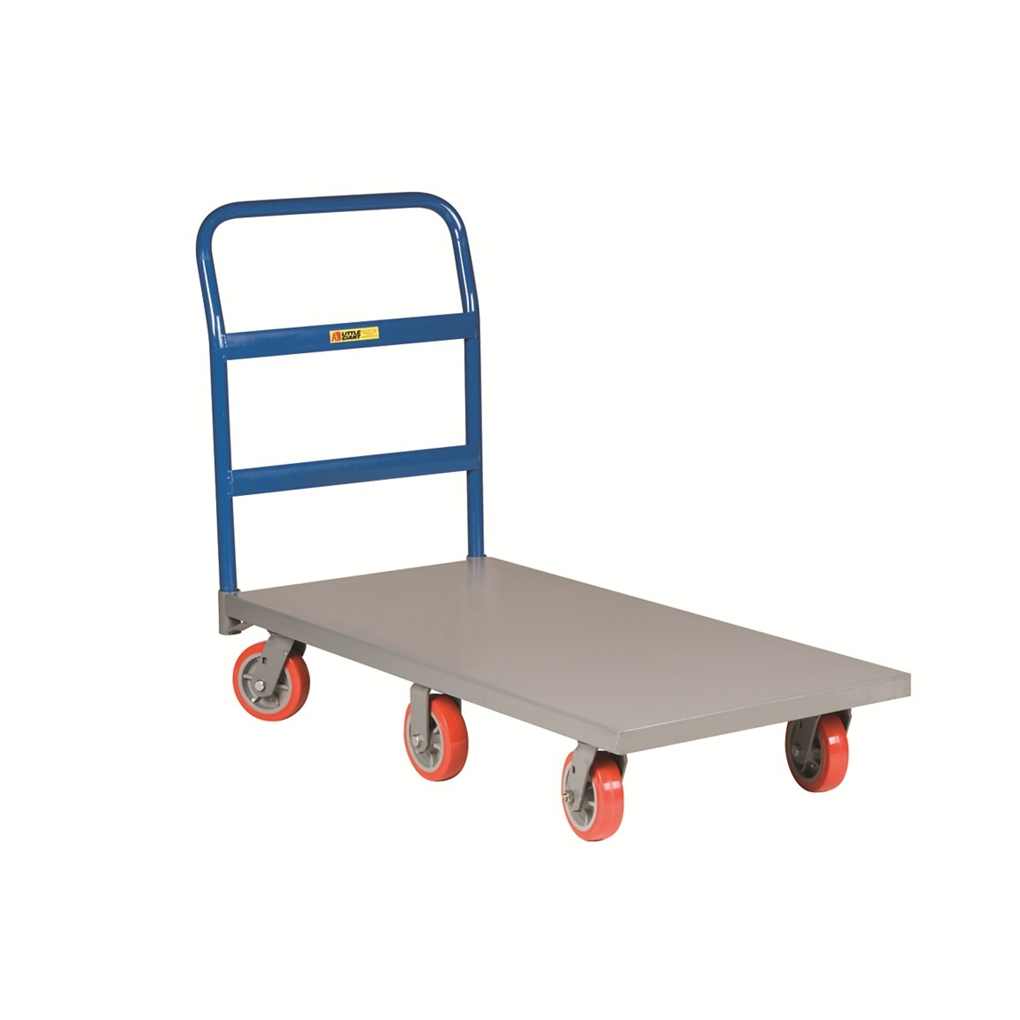 Little Giant 6-Wheel Platform Truck - 72in. x 30in., 3600-Lb. Capacity, Polyurethane Wheels, Model# NB6W-3072-6PY