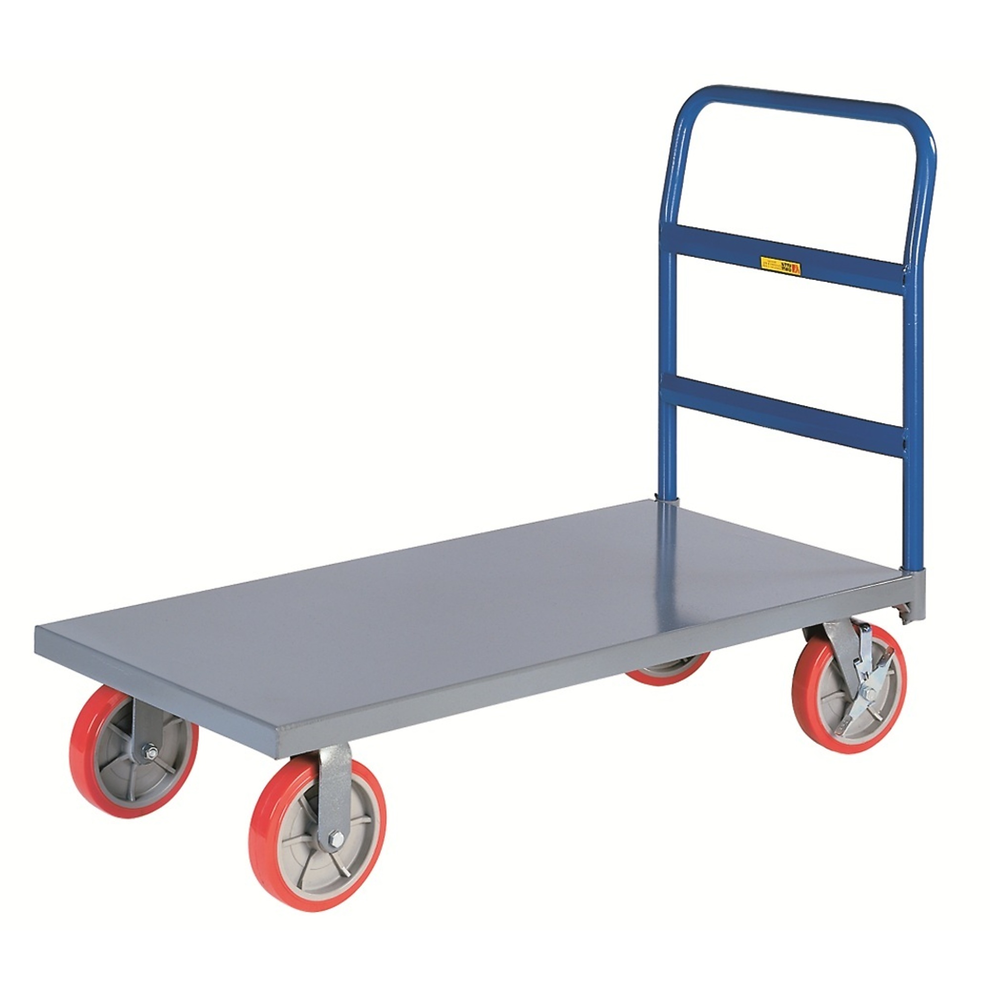 Little Giant Heavy-Duty Platform Truck - 36in. x 72in., 3600-Lb. Capacity, Removable Pipe Handle, Model# NBB-3672-8PYBK