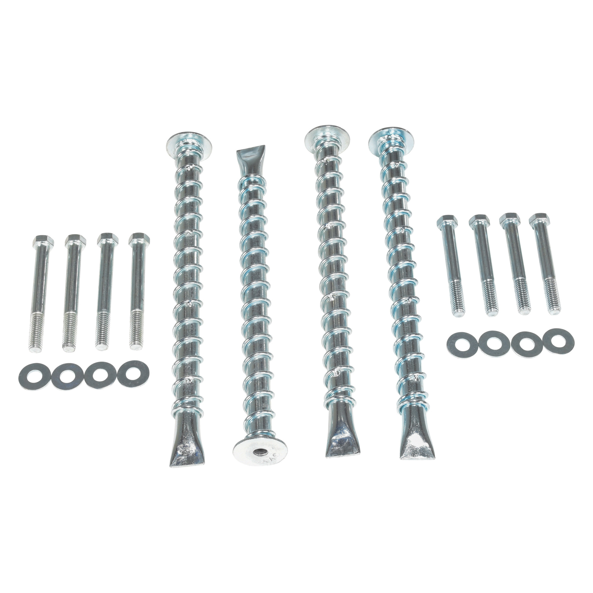 Vestil Steel Asphalt Car Stop Anchor Kit 4 Hole Silver