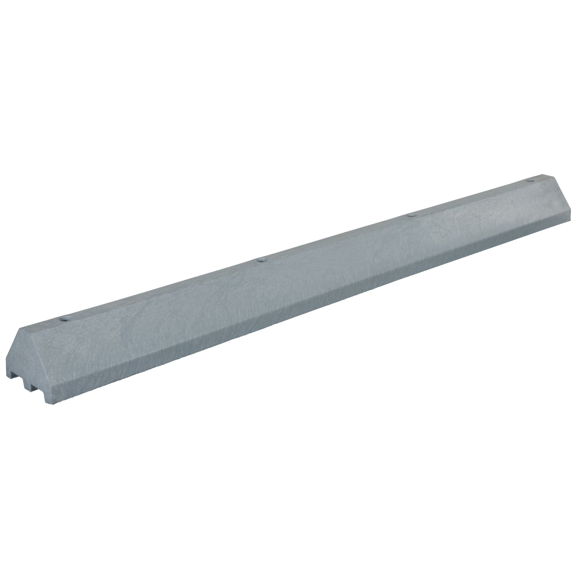 Vestil Recycled Plastic Truck Stop 96 In. x 10 In. x 7 In. Gray