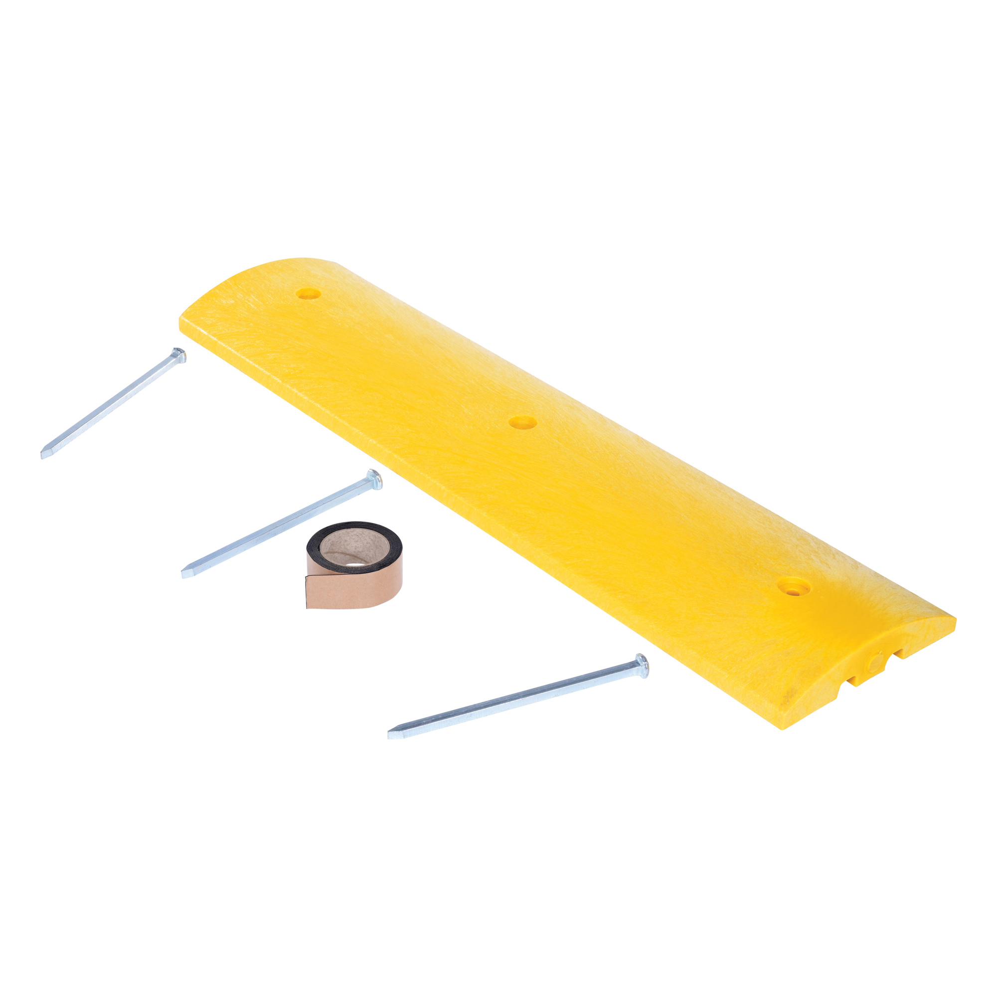 Vestil Plastic Speed Bump - 48in. Length, 2.25in. Height, Recycled Plastic, Asphalt Hardware, Model# SBDA-48