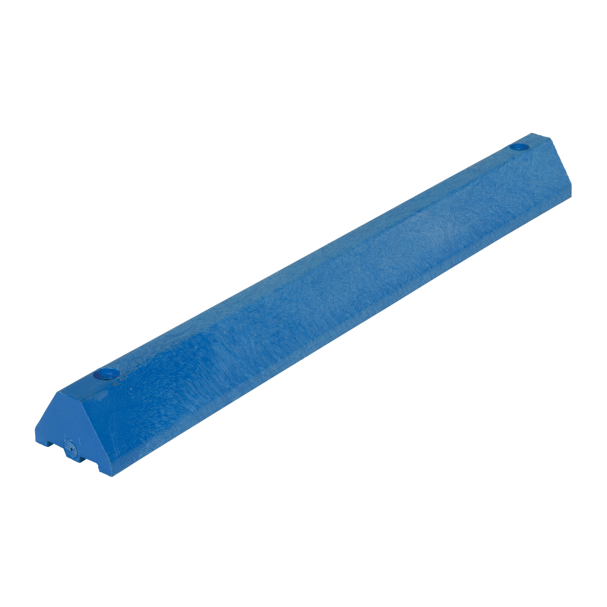Vestil Recycled Plastic Car Stop - 48in. Length, Blue, Model# CS-S48-B