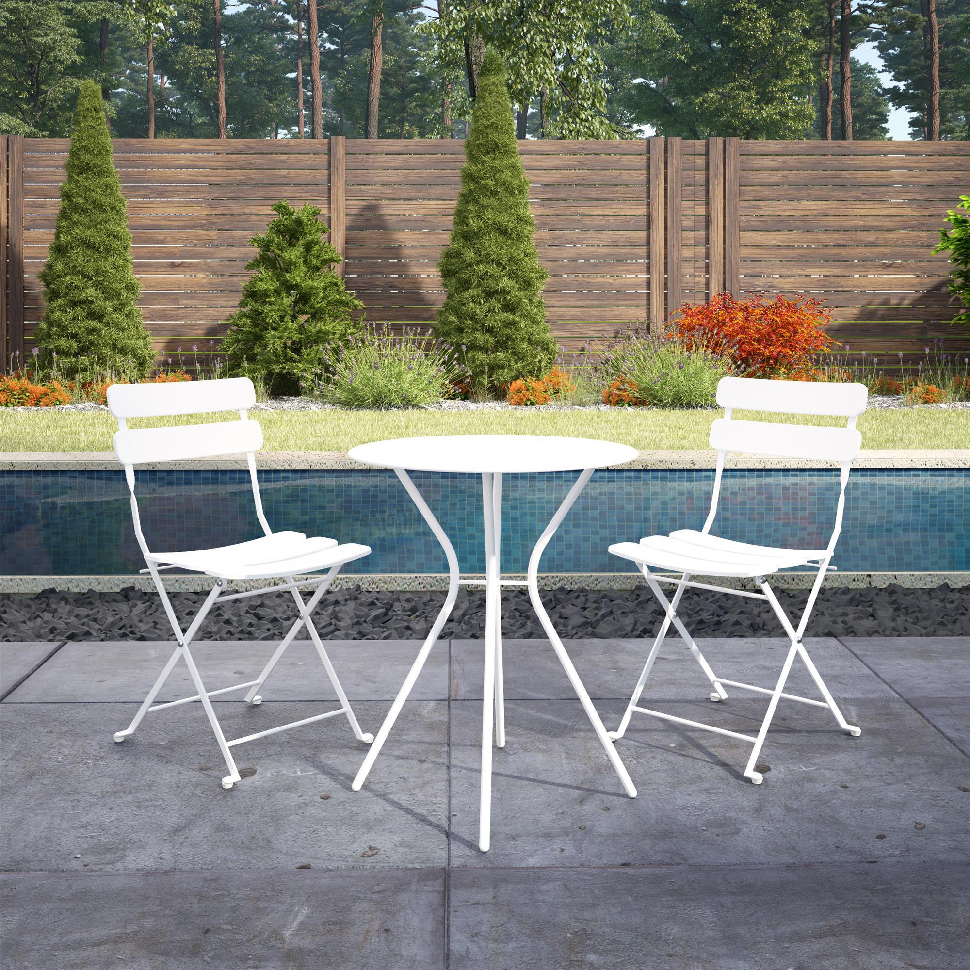 Cosco, 3 Piece Bistro Set With 2 Folding Chairs, Table, Pieces (qty.) 3 ...