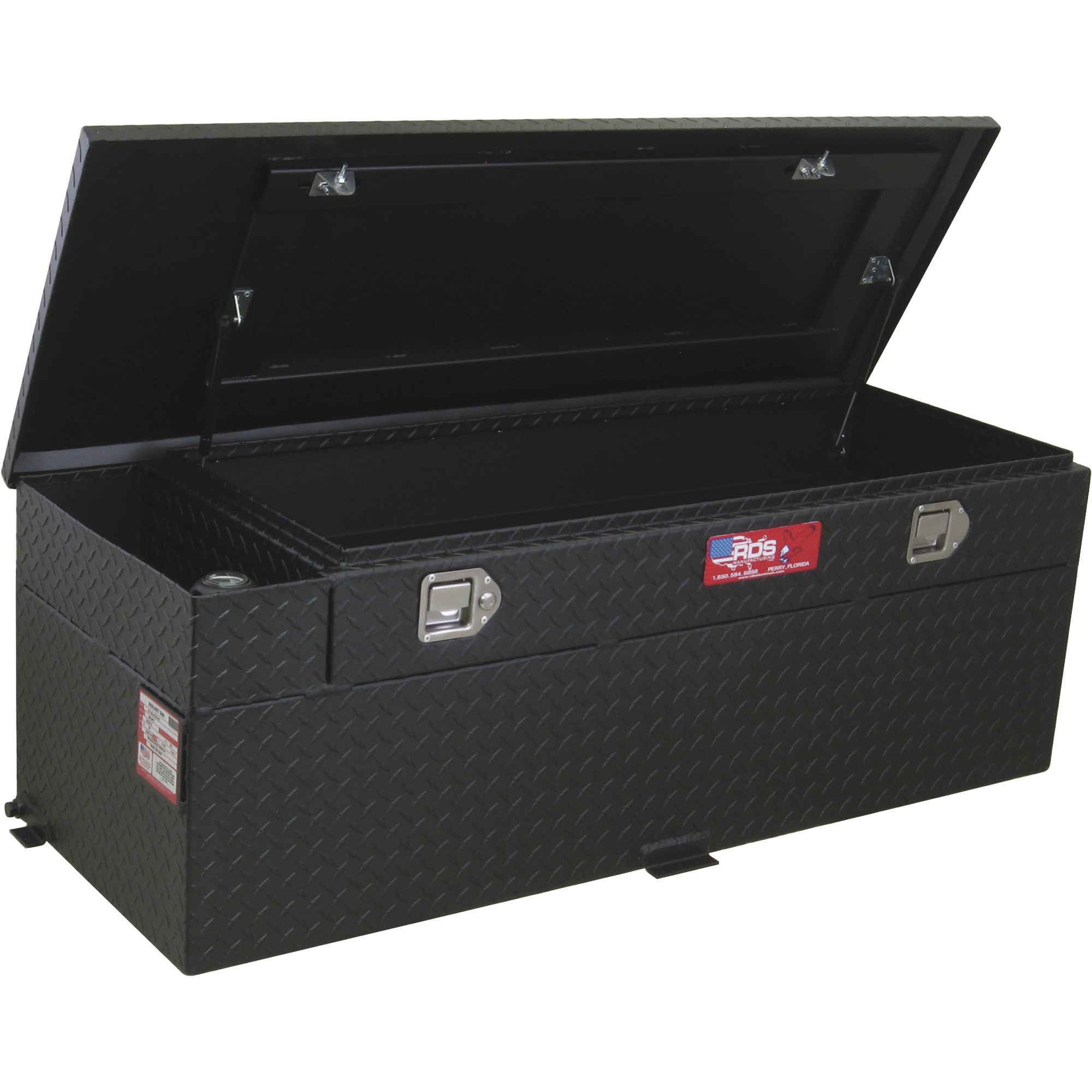 RDS Aluminum Auxiliary Fuel Tank Toolbox Combo, 60Gallon, Rectangular