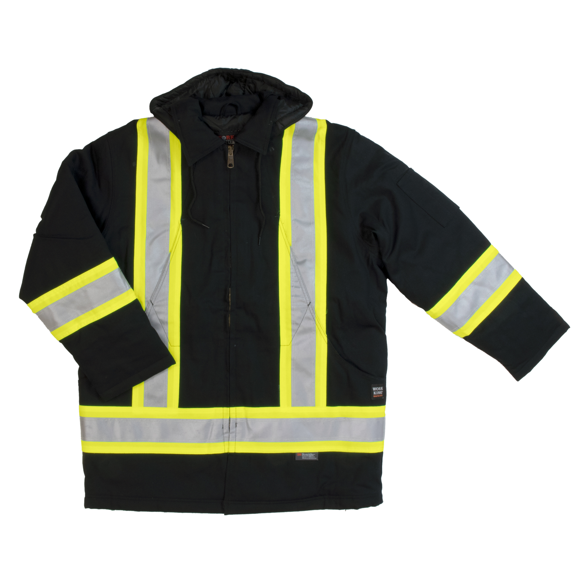 Tough Duck, Duck Safety Parka, Size XS, Color BLACK, Model# S15711-BLACK-XS