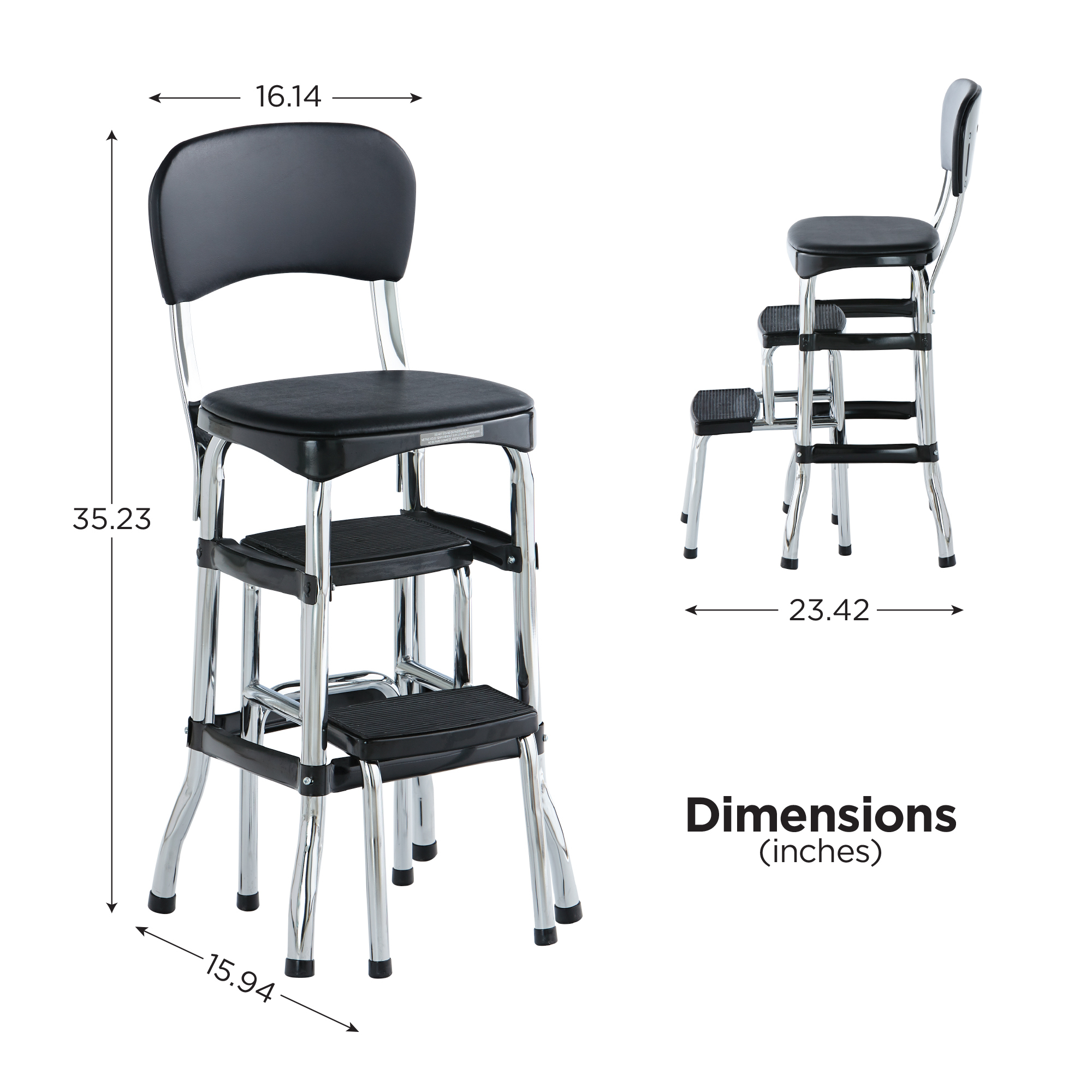 Cosco retro chair 2024 with step stool