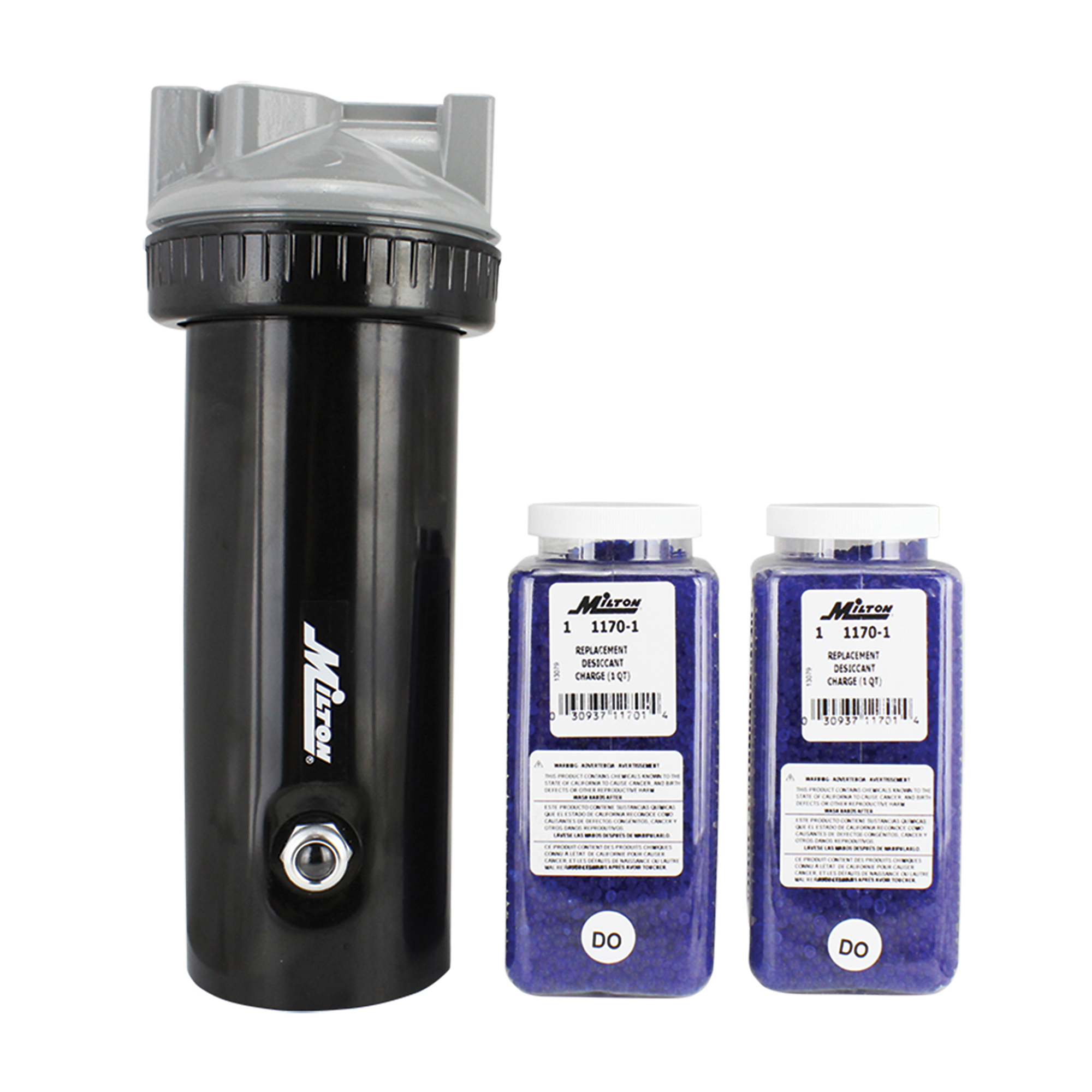 Milton, Compact Desiccant Dryer 2 Qt., Max. PSI 250 PSI, Model# 1170-2