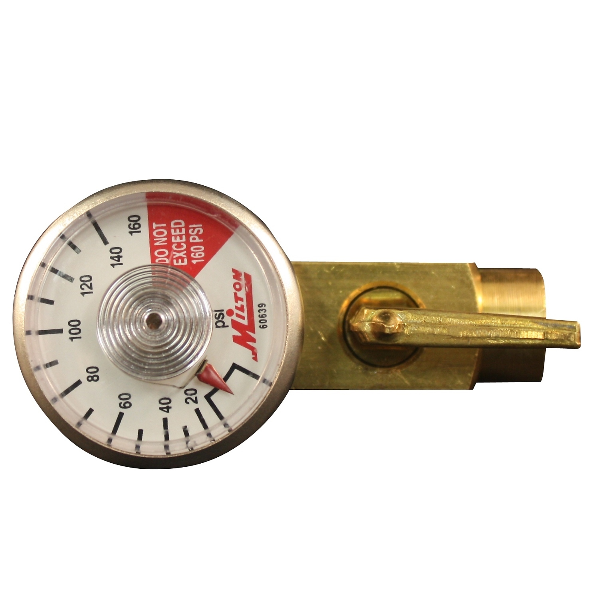 Milton, In-Line Regulator with Gauge, Max. PSI 100 PSI, Model# s-638-1