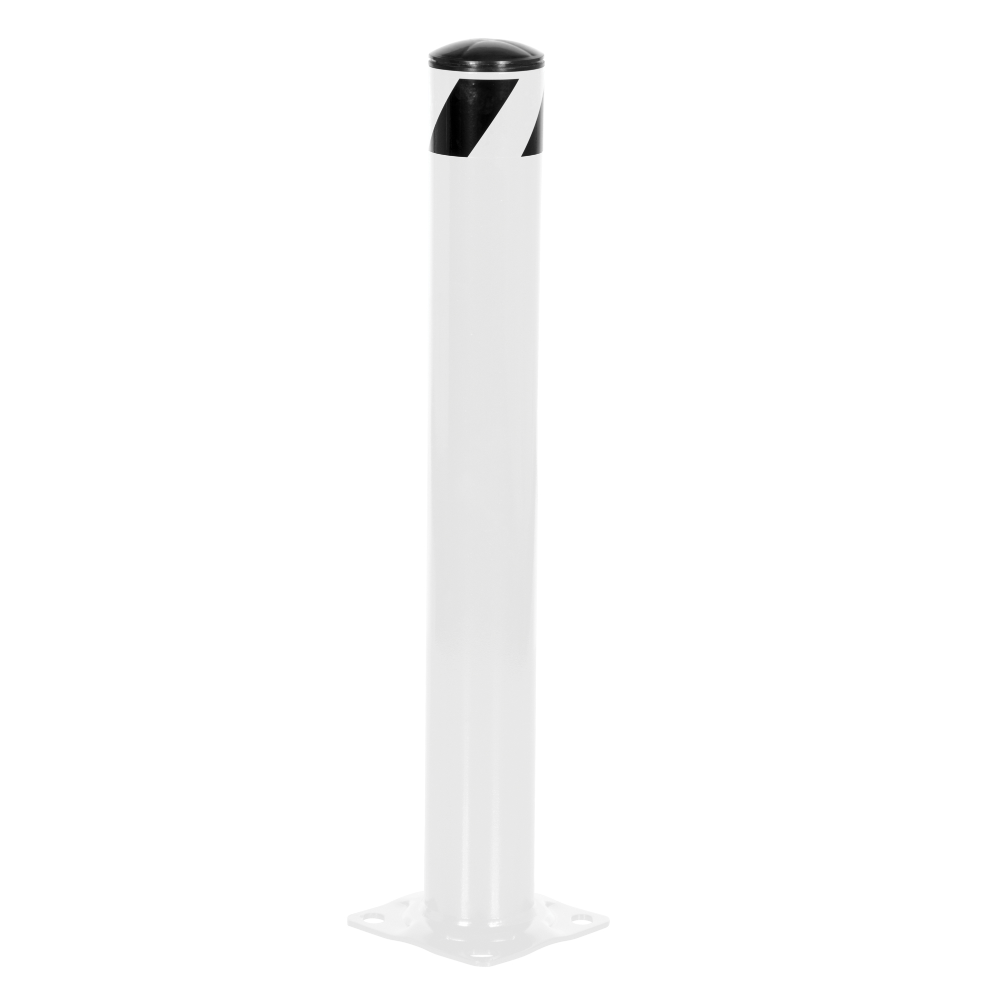 Vestil, 36in.x4.5in. Pipe safety bollard white, Height 36 in, Model ...