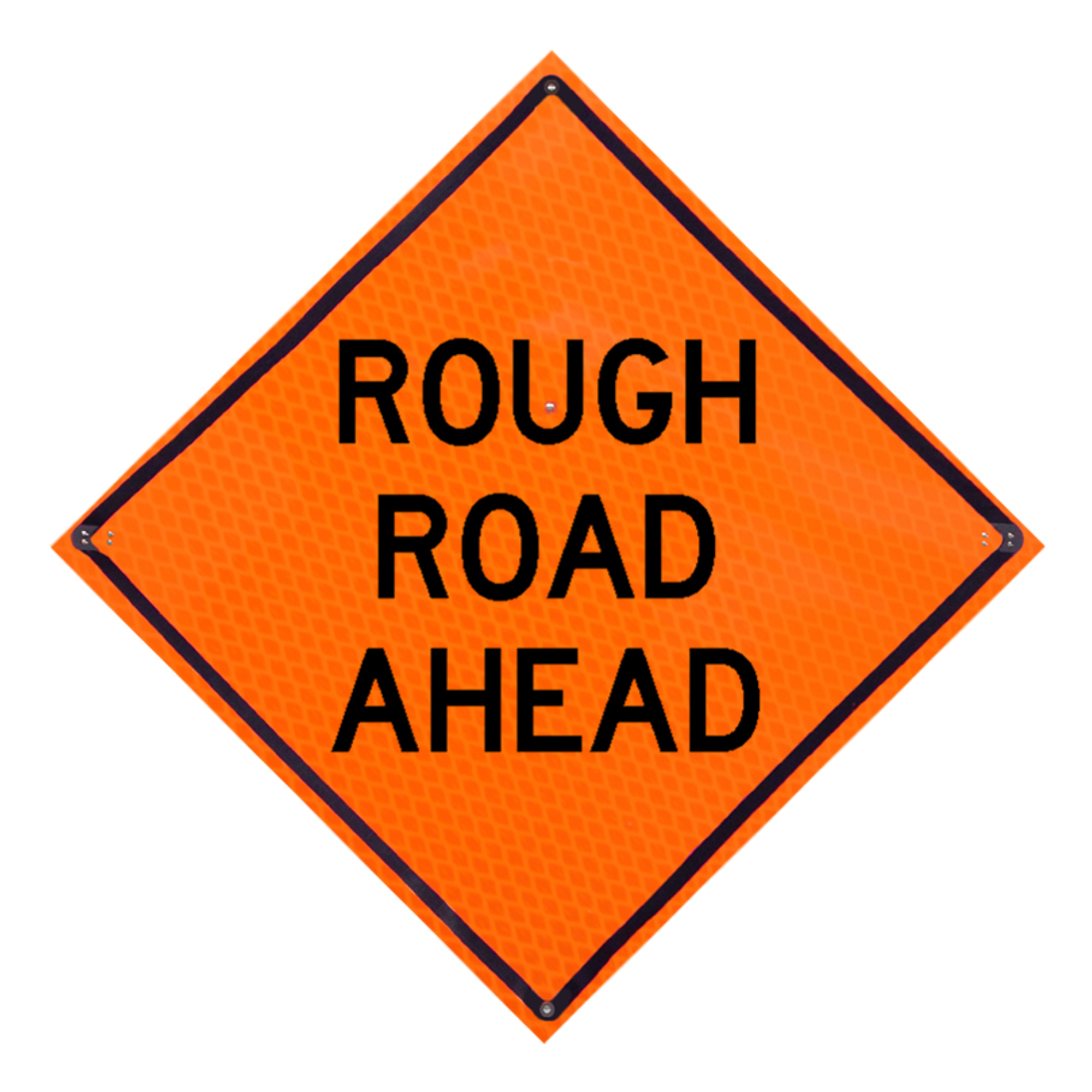 Eastern Metal, Diamond Grade Roll-up Sign, Height 48 in, Width 48 in, Model# C-48-DGO-4LEX-RRA
