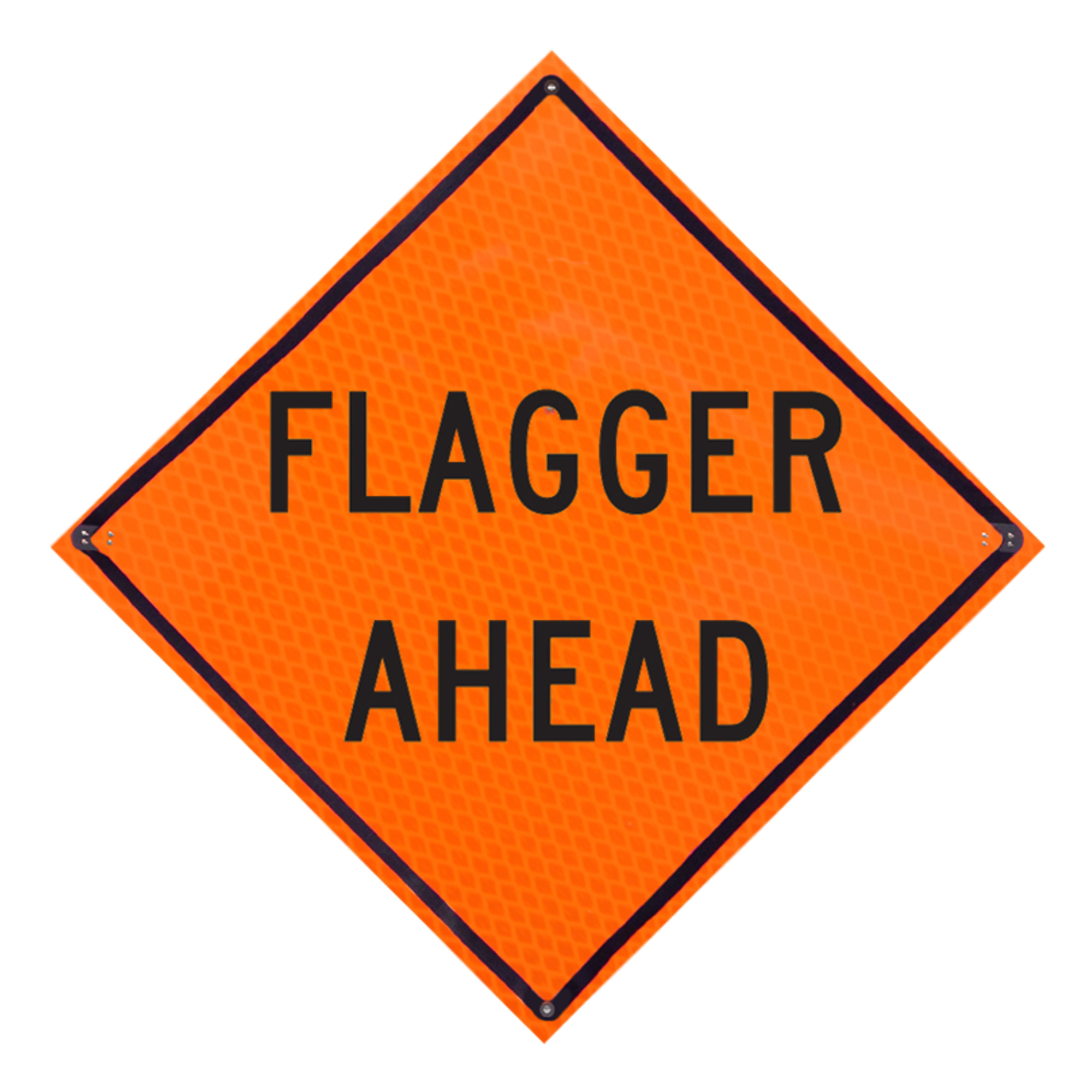 Eastern Metal, Diamond Grade Roll-up Sign, Sign Message Flagger