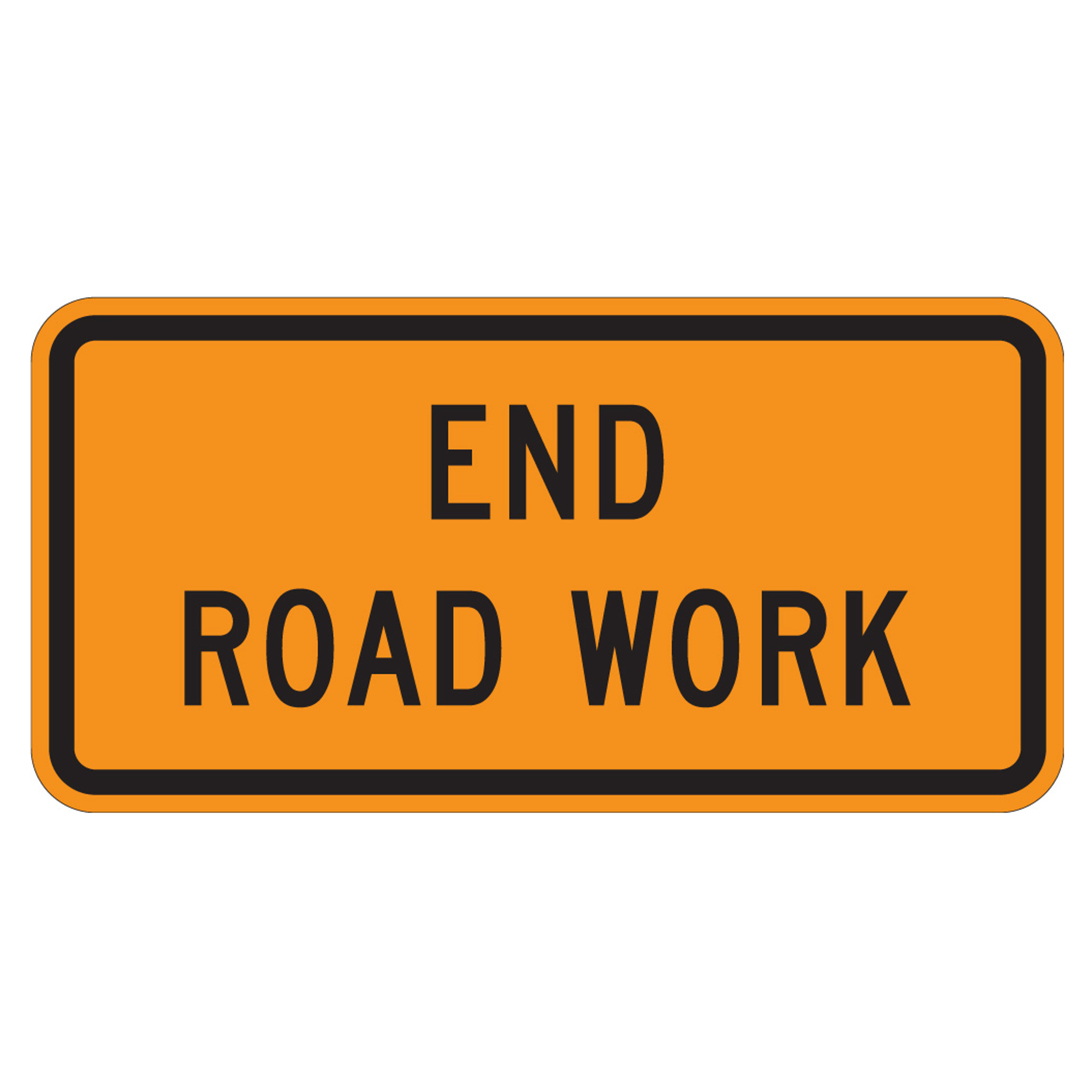 Eastern Metal, 36in.X18in.X.080 Alum Orange Sign High Intensity Sheeting, Height 36 in, Width 18 in, Model# AL-3618-HIO-ERW