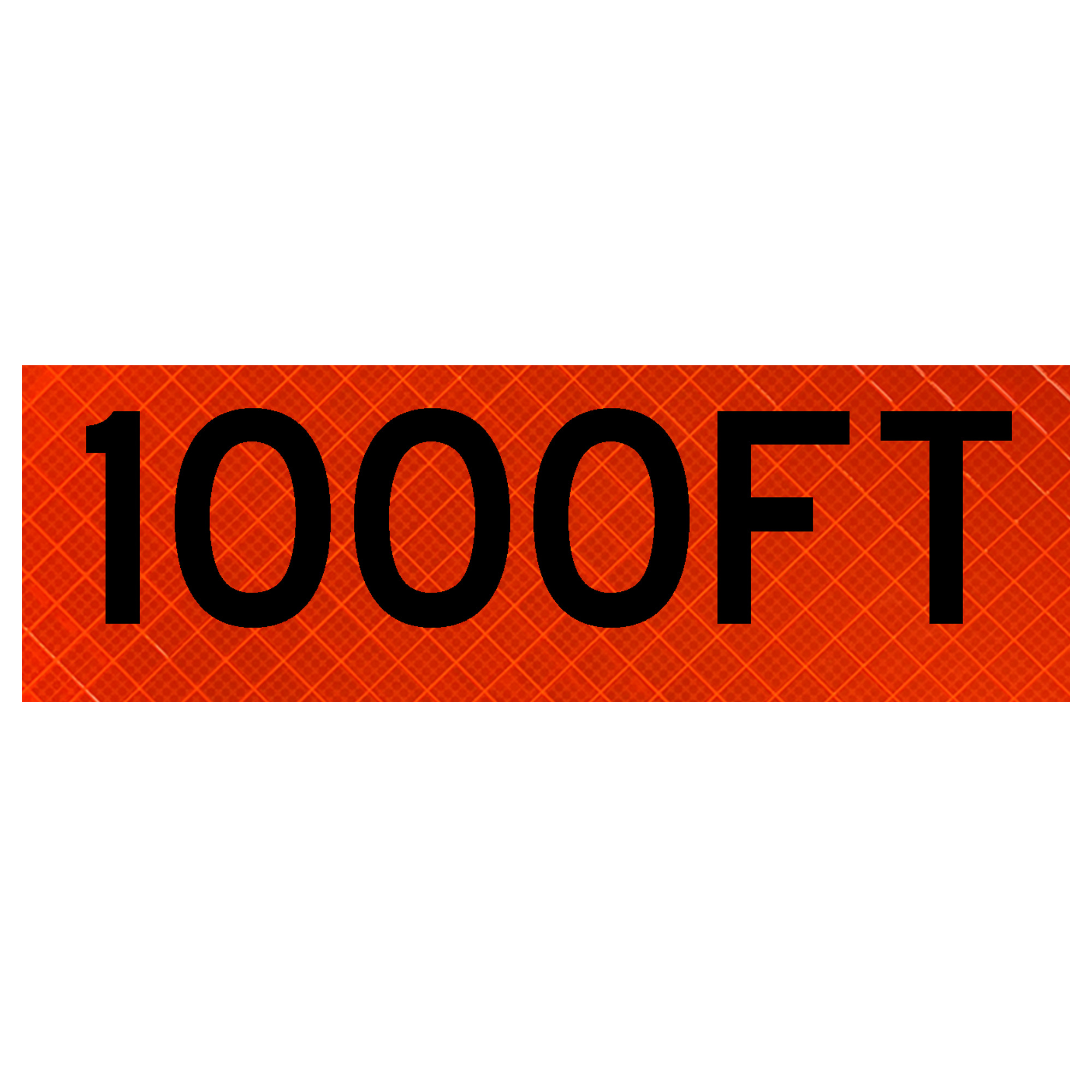 Eastern Metal, 28in.X9in. Super Bright OVERLAY, Sign Message 1000 Ft ...