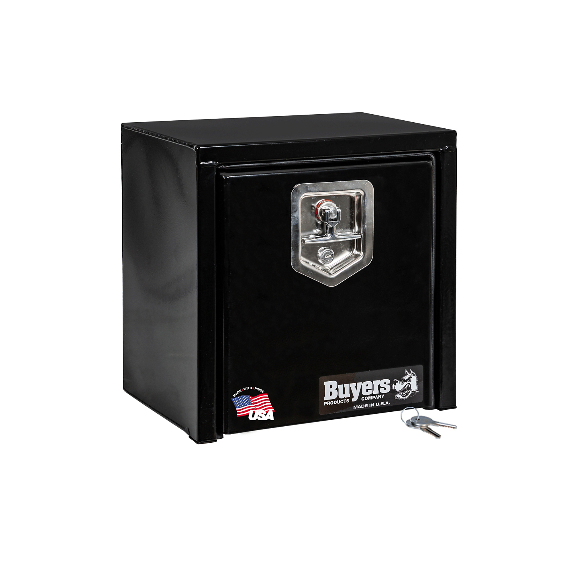 Buyers Products Underbody Truck Box, 15in. Carbon Steel, Glossy Black ...