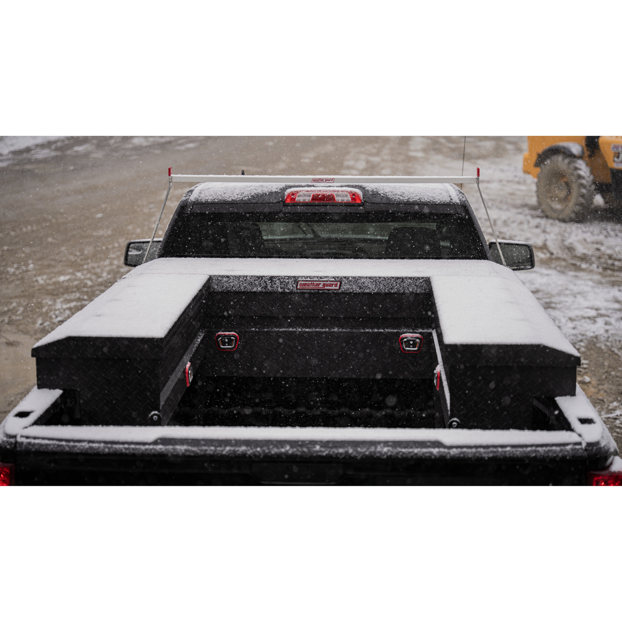 Weather Guard Hi-Side Side-Mount Truck Tool Box, Aluminum, Black