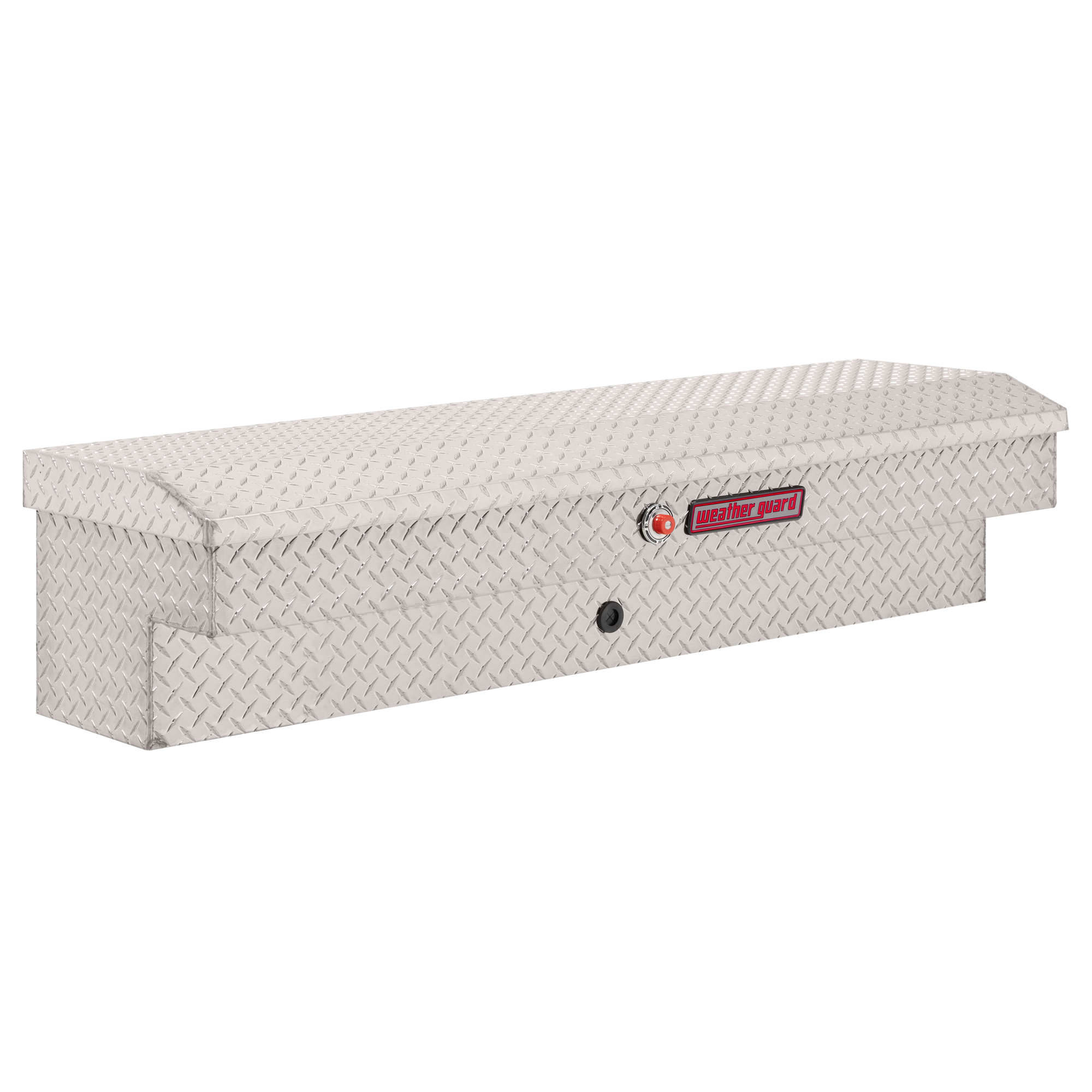 Weather Guard, 56.25in. Lo-Side Box, Width 56 in, Material Aluminum, Color Finish Diamond Plate Silver, Model# 174-0-03