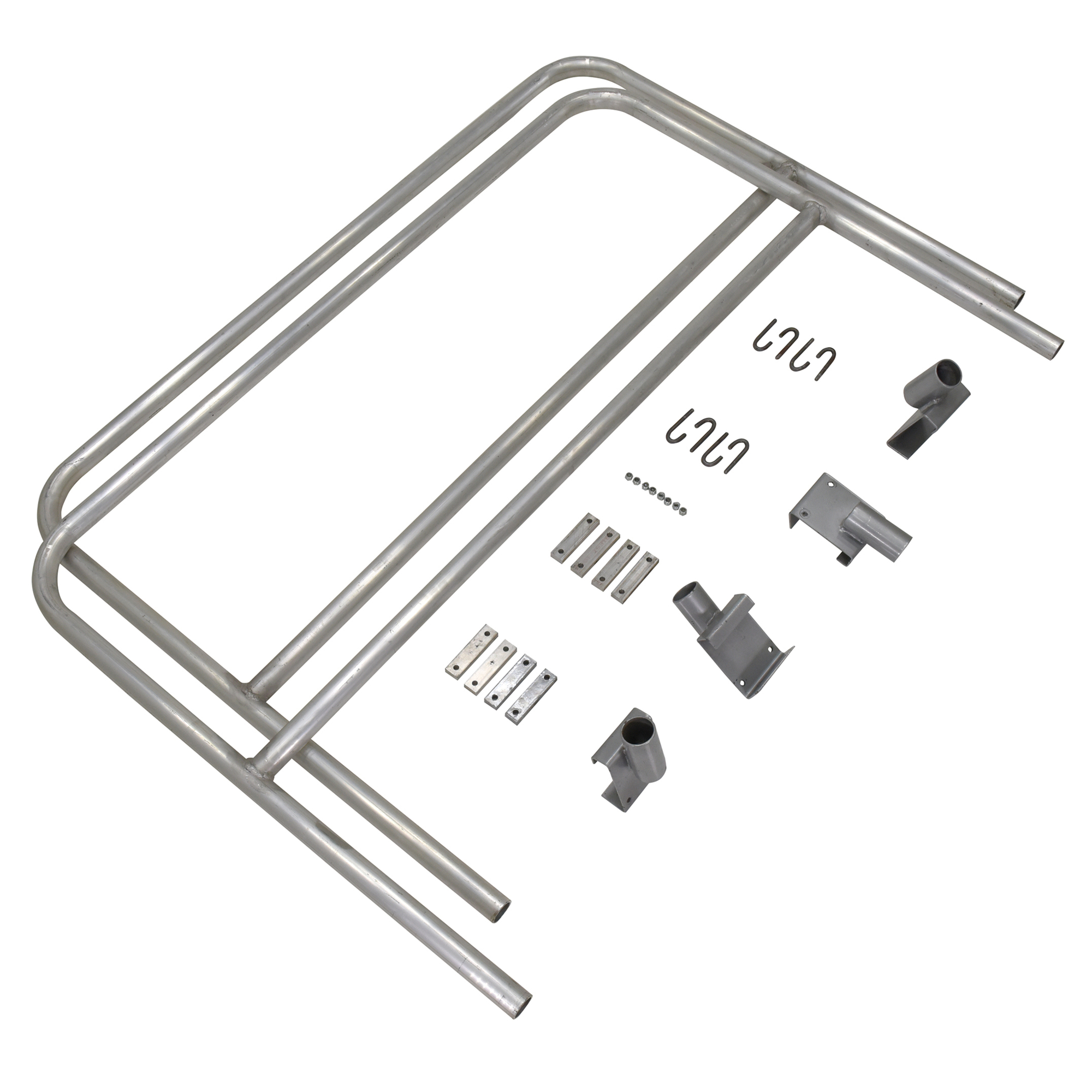 Vestil Aluminum Walk Ramp Rail Retro Fit 9ft., Aluminum, Model# AWR-HR-9-RF