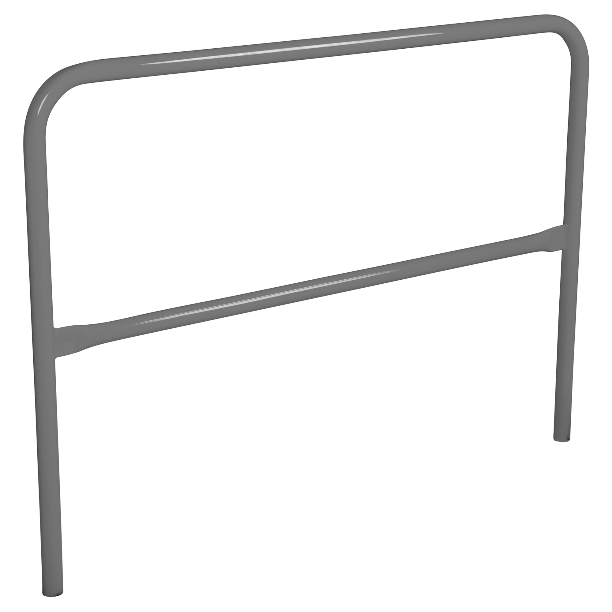 Vestil Steel Safety Railing - 5ft. Length, Powder-Coated Gray, Model# VDKR-5-GYSG